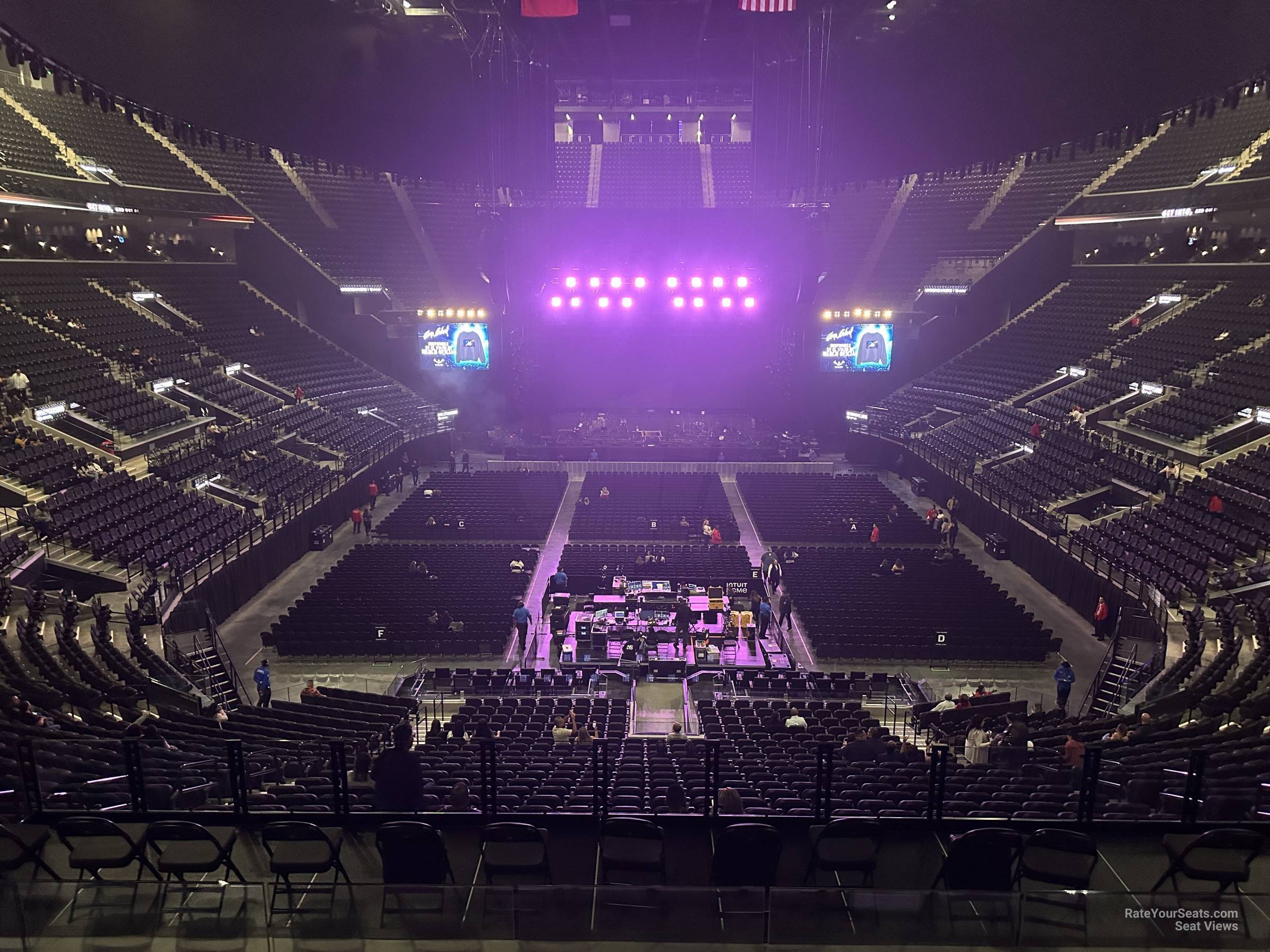 main 1, row 25 seat view for concert - intuit dome