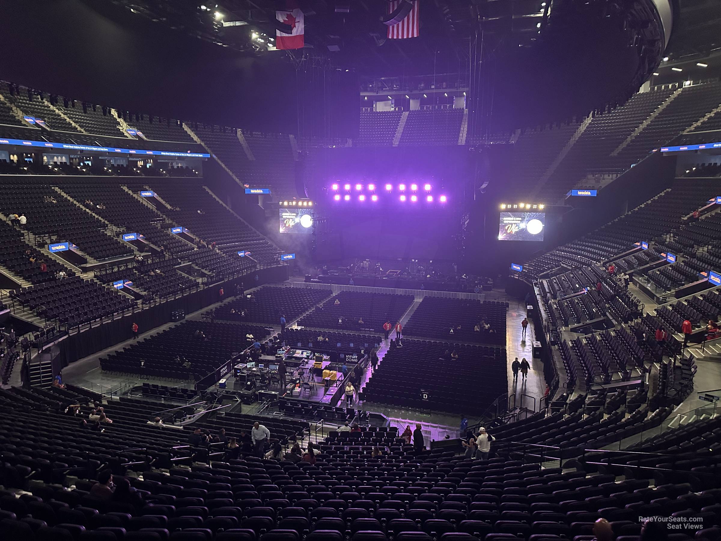 main 32, row 25 seat view for concert - intuit dome