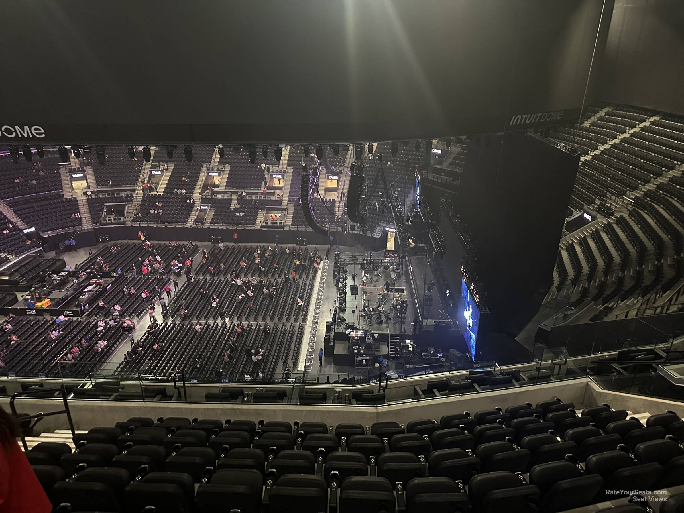 terrace 23, row 7 seat view  for concert - intuit dome