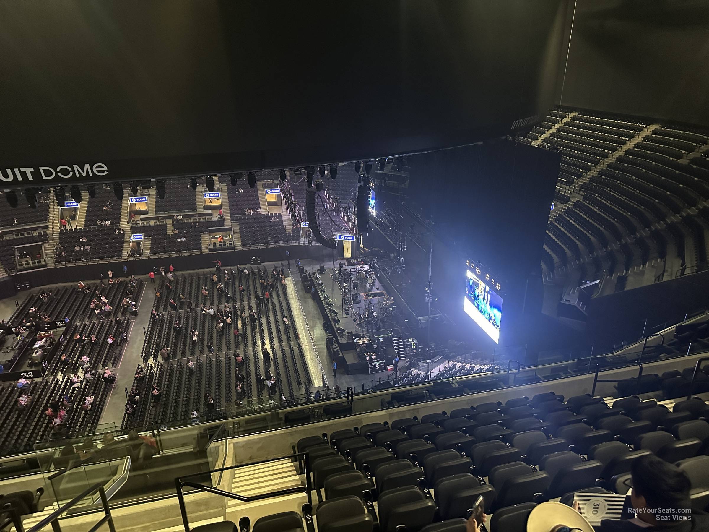 terrace 24, row 7 seat view  for concert - intuit dome