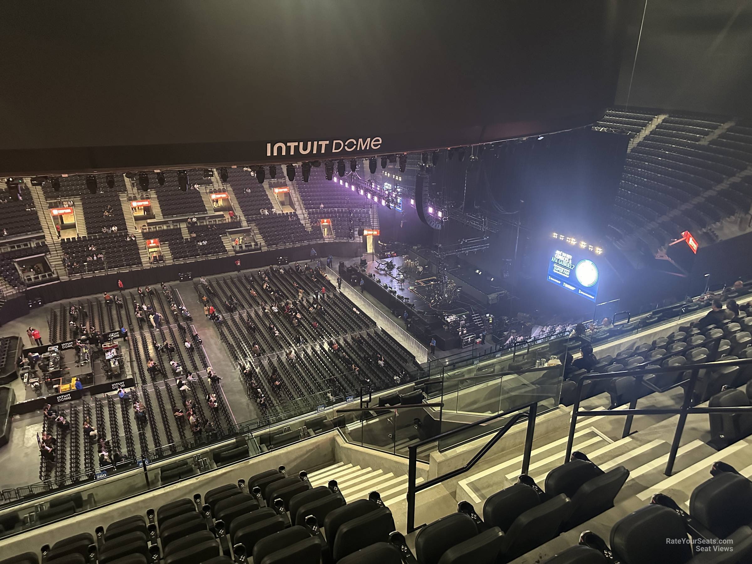 terrace 26, row 7 seat view  for concert - intuit dome