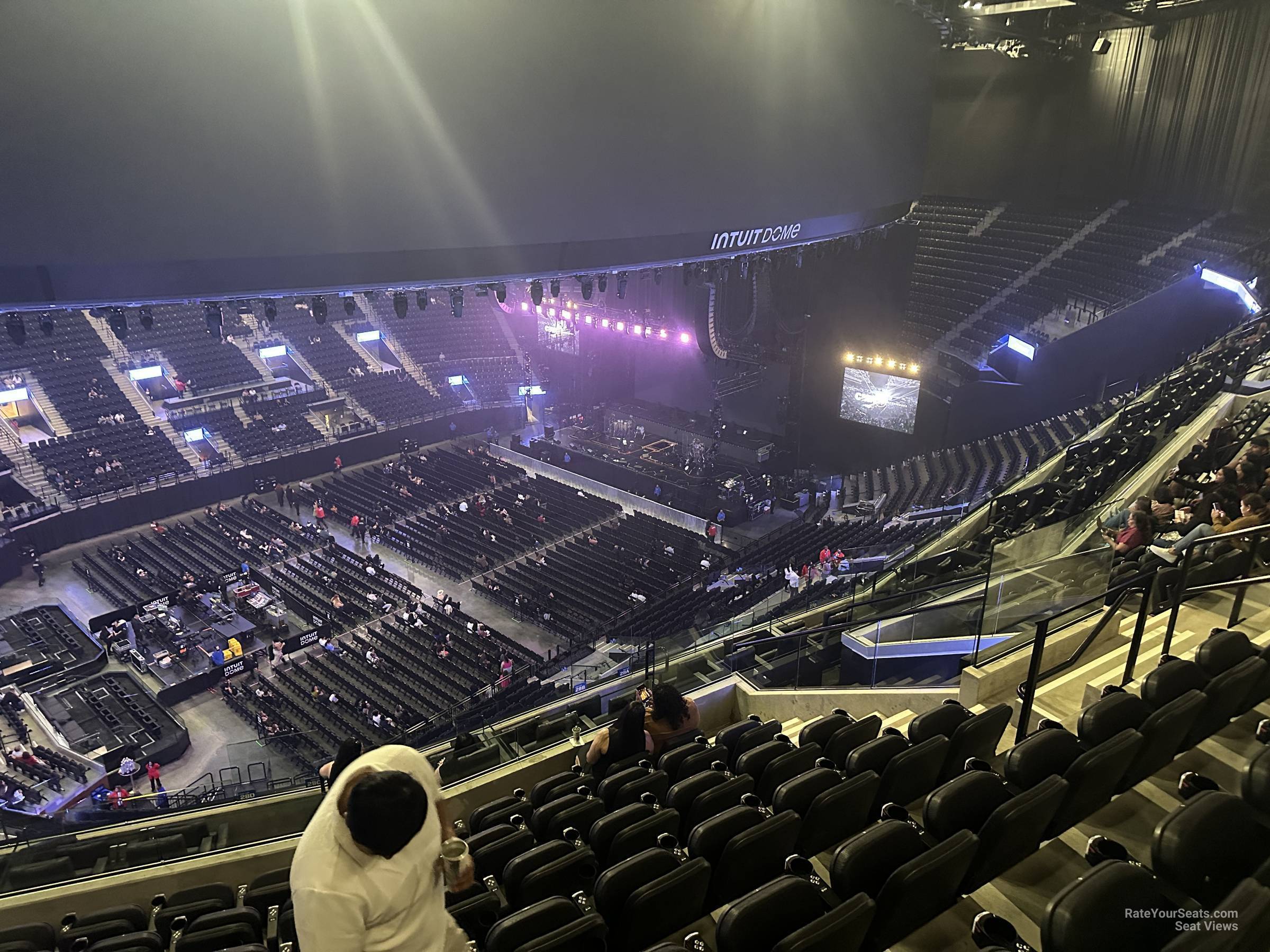 terrace 28, row 7 seat view  for concert - intuit dome