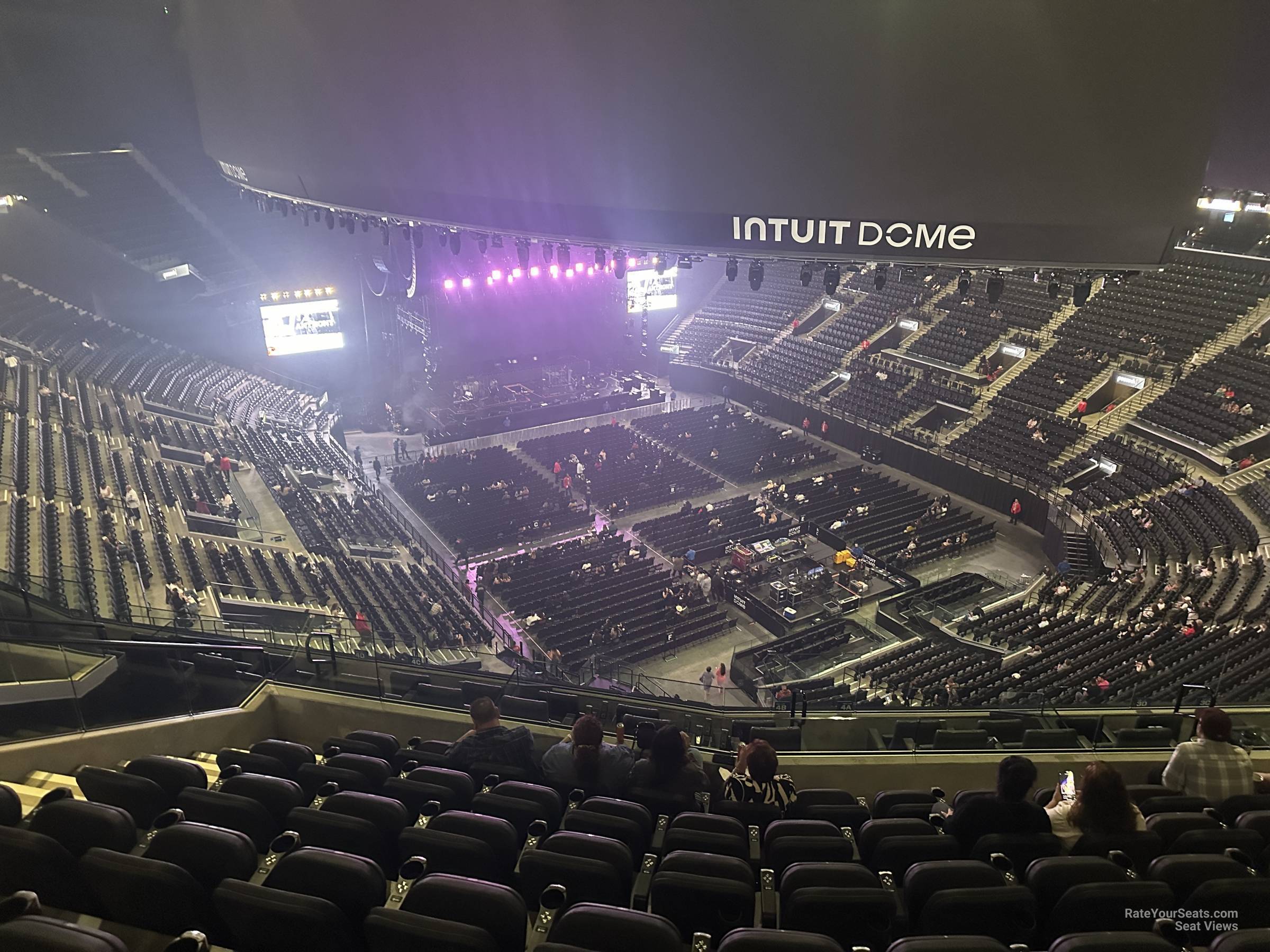 terrace 4, row 7 seat view  for concert - intuit dome