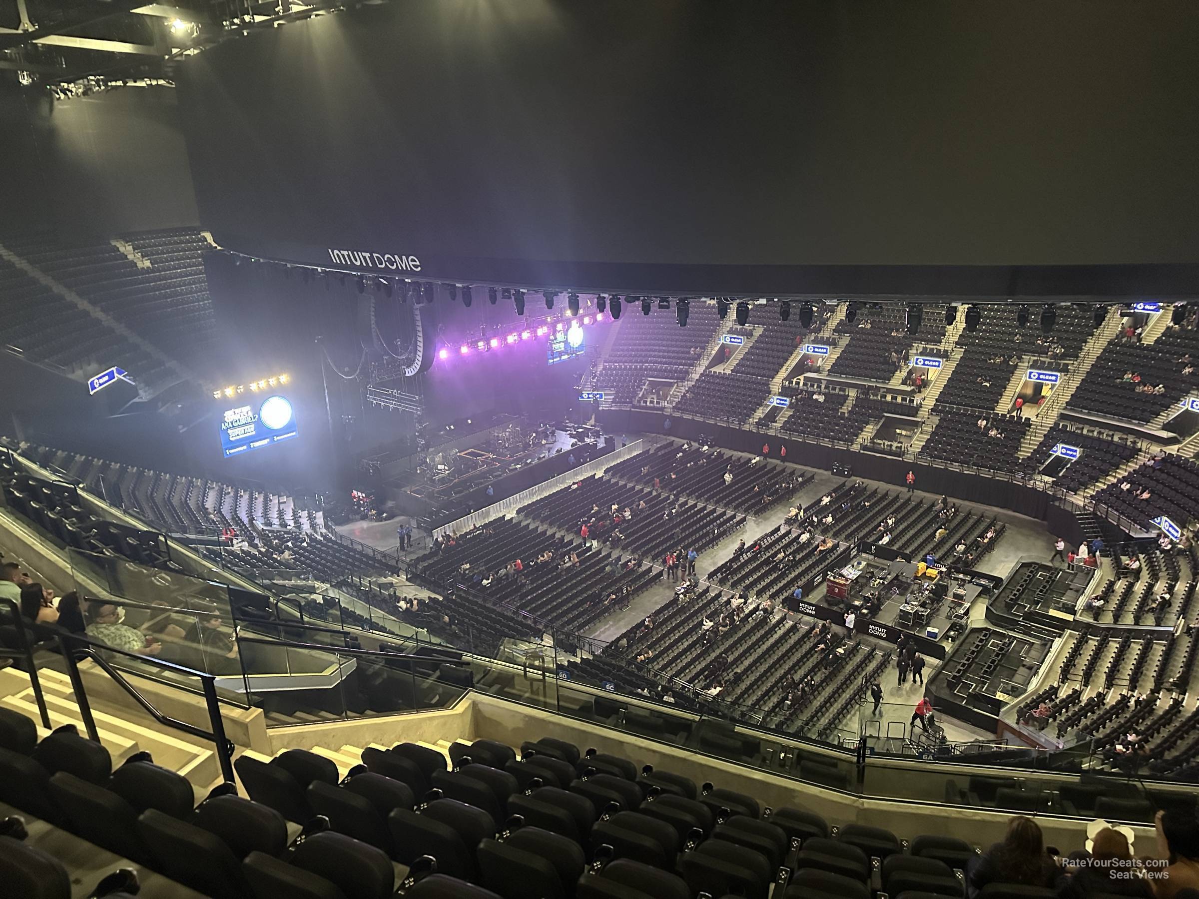 terrace 6, row 7 seat view  for concert - intuit dome