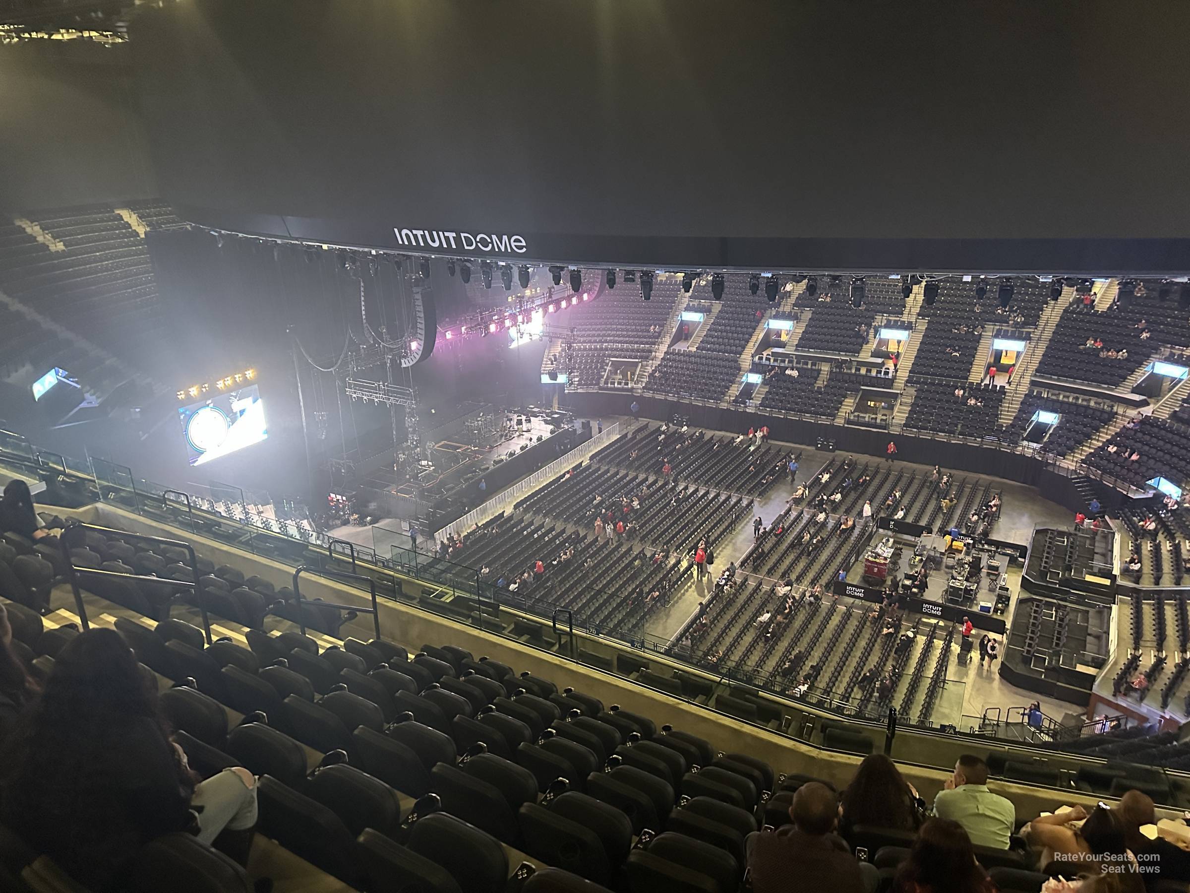 terrace 7, row 7 seat view  for concert - intuit dome