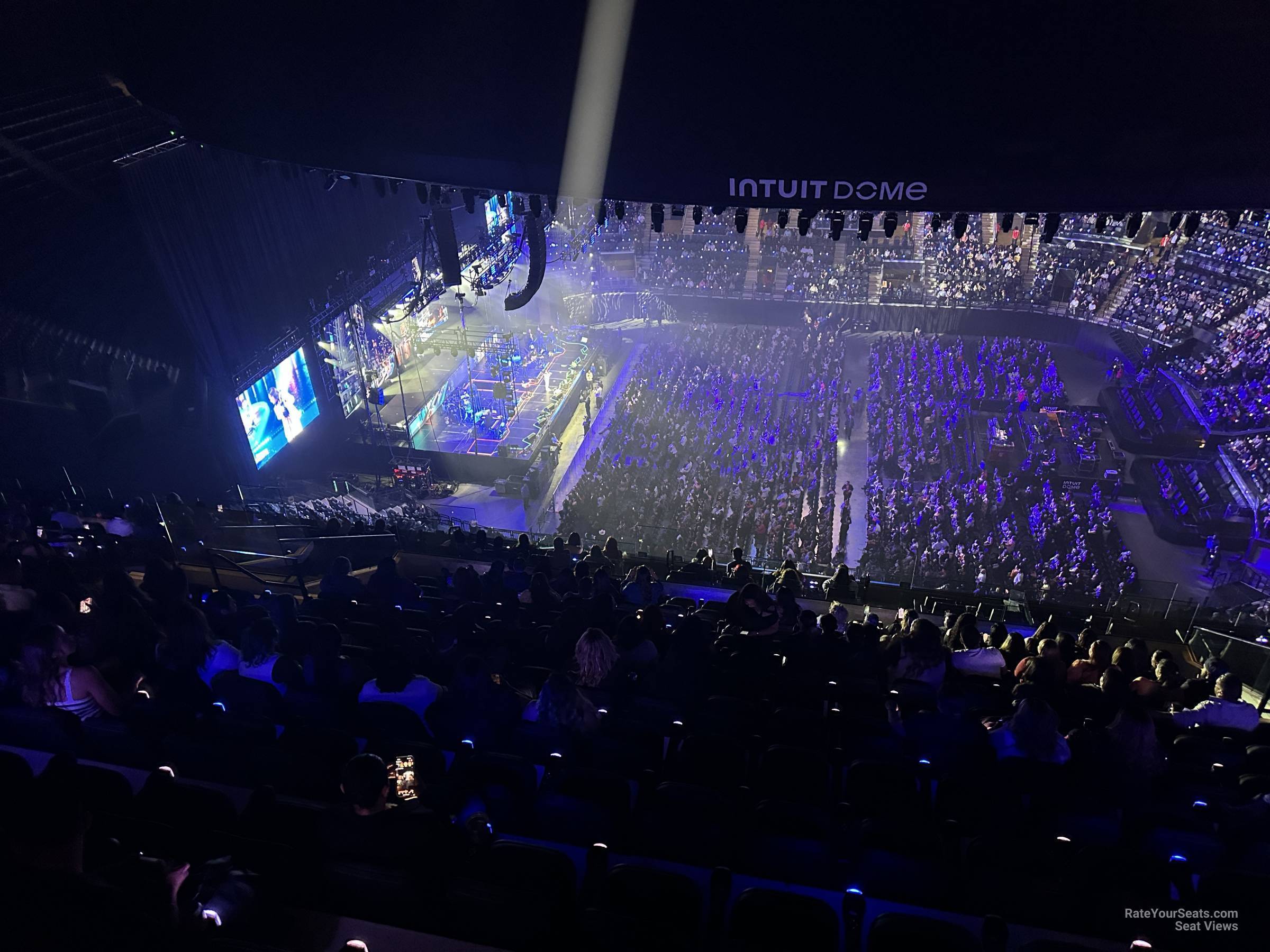terrace 9, row 13w seat view  for concert - intuit dome
