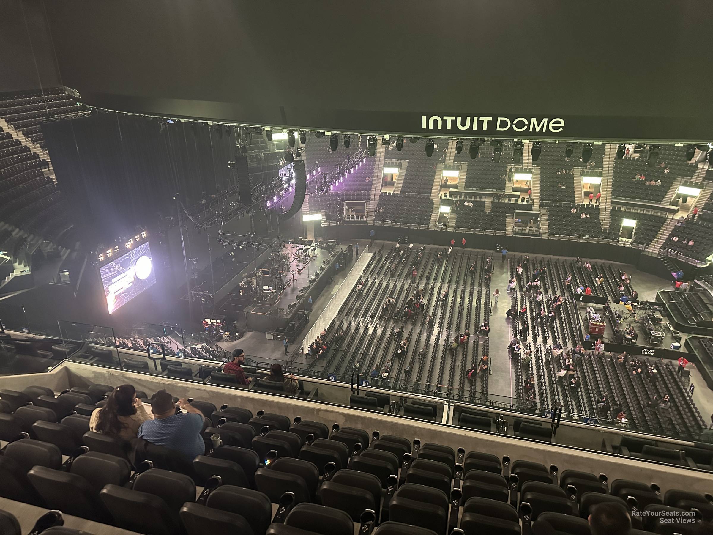 terrace 9, row 7 seat view  for concert - intuit dome