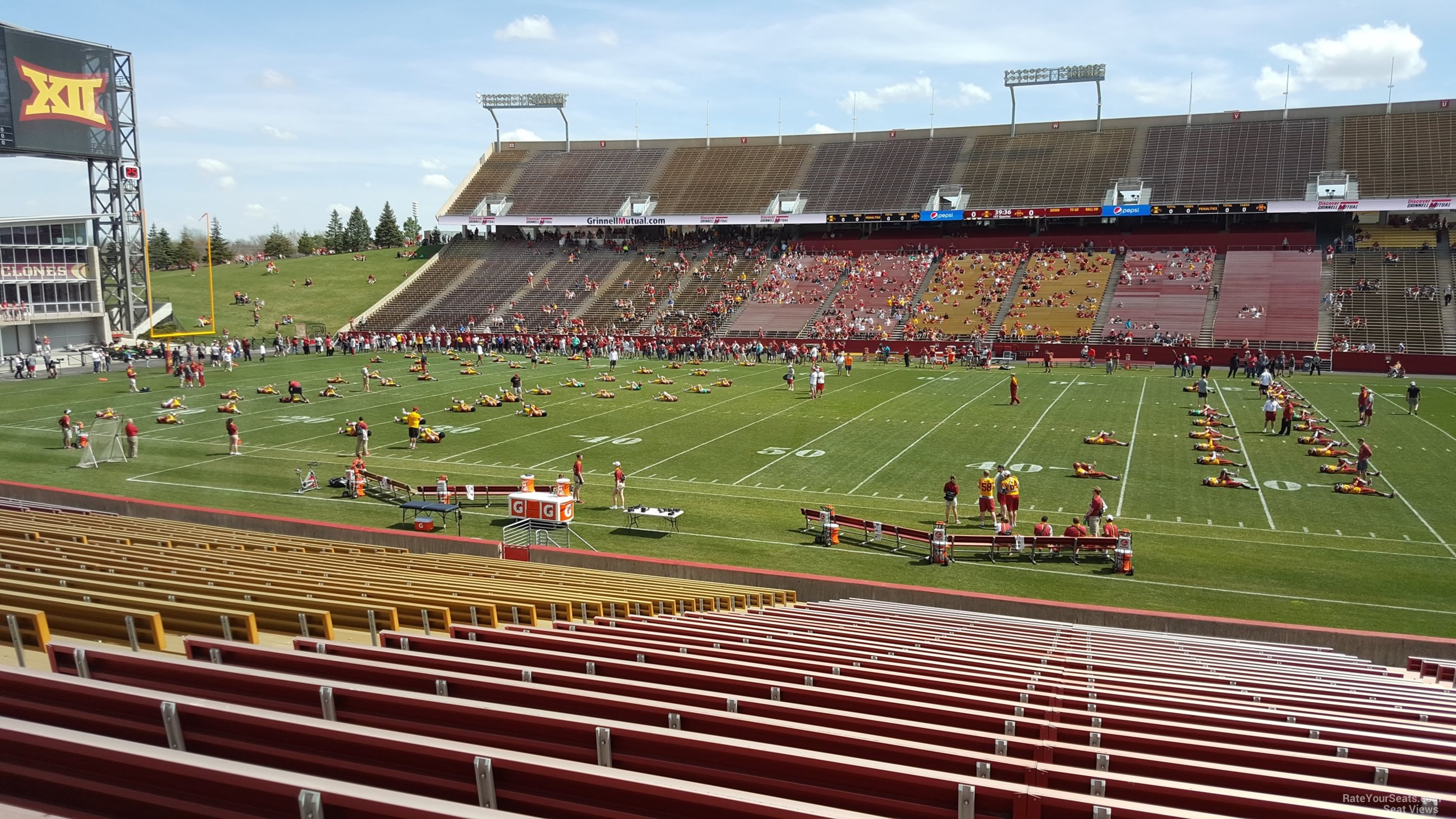 section 10, row 30 seat view  - jack trice stadium