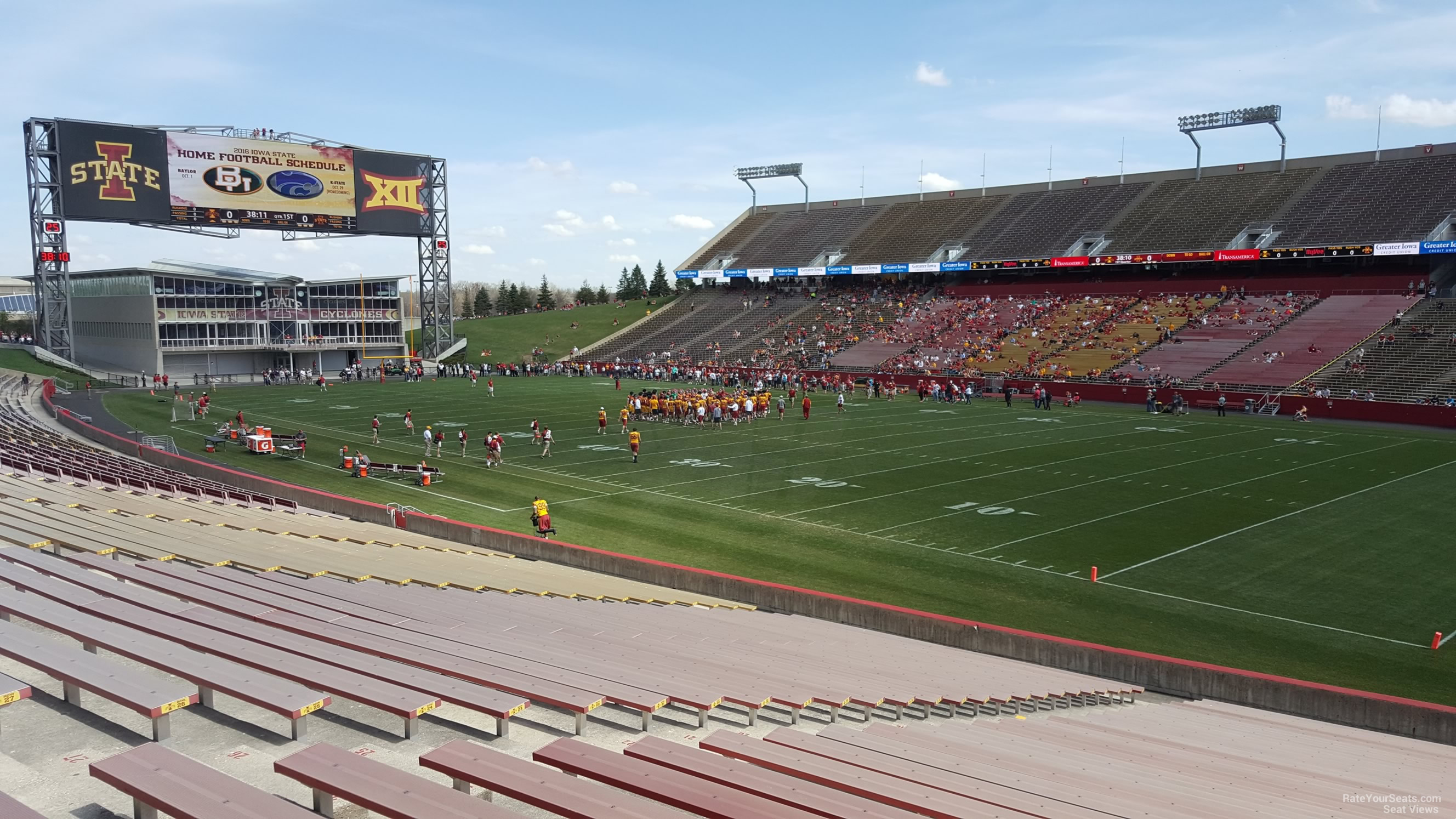 section 15, row 30 seat view  - jack trice stadium