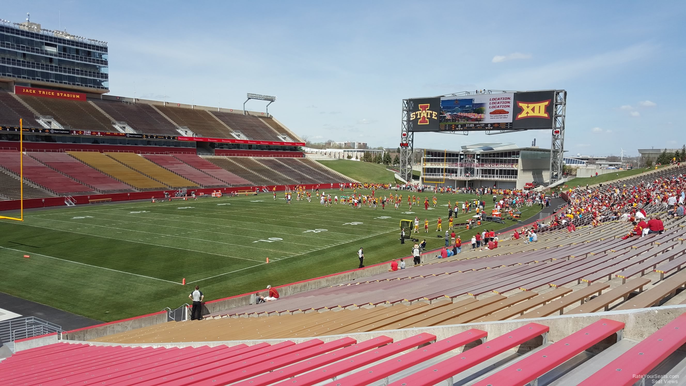 section 25, row 30 seat view  - jack trice stadium