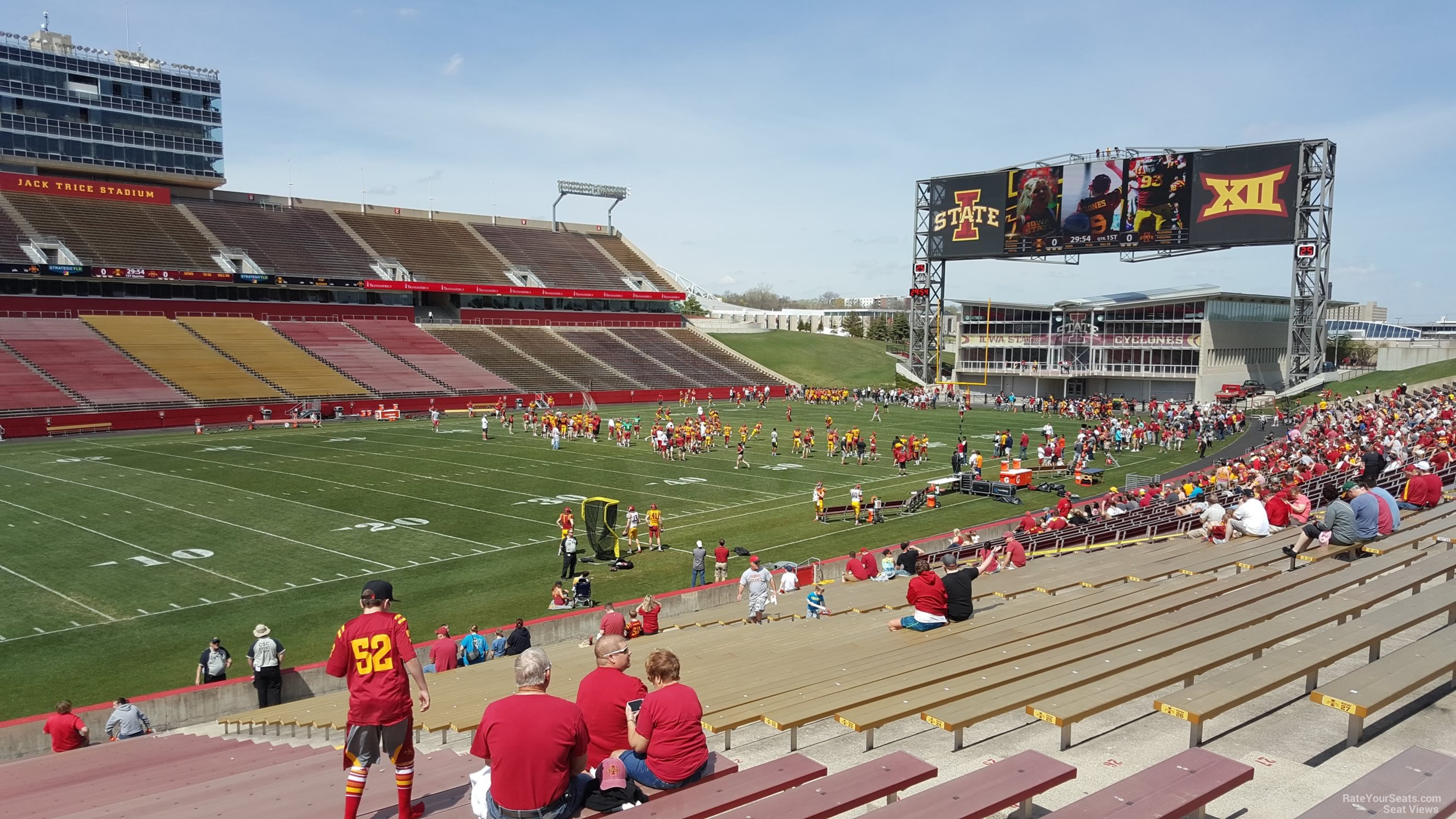 section 28, row 30 seat view  - jack trice stadium