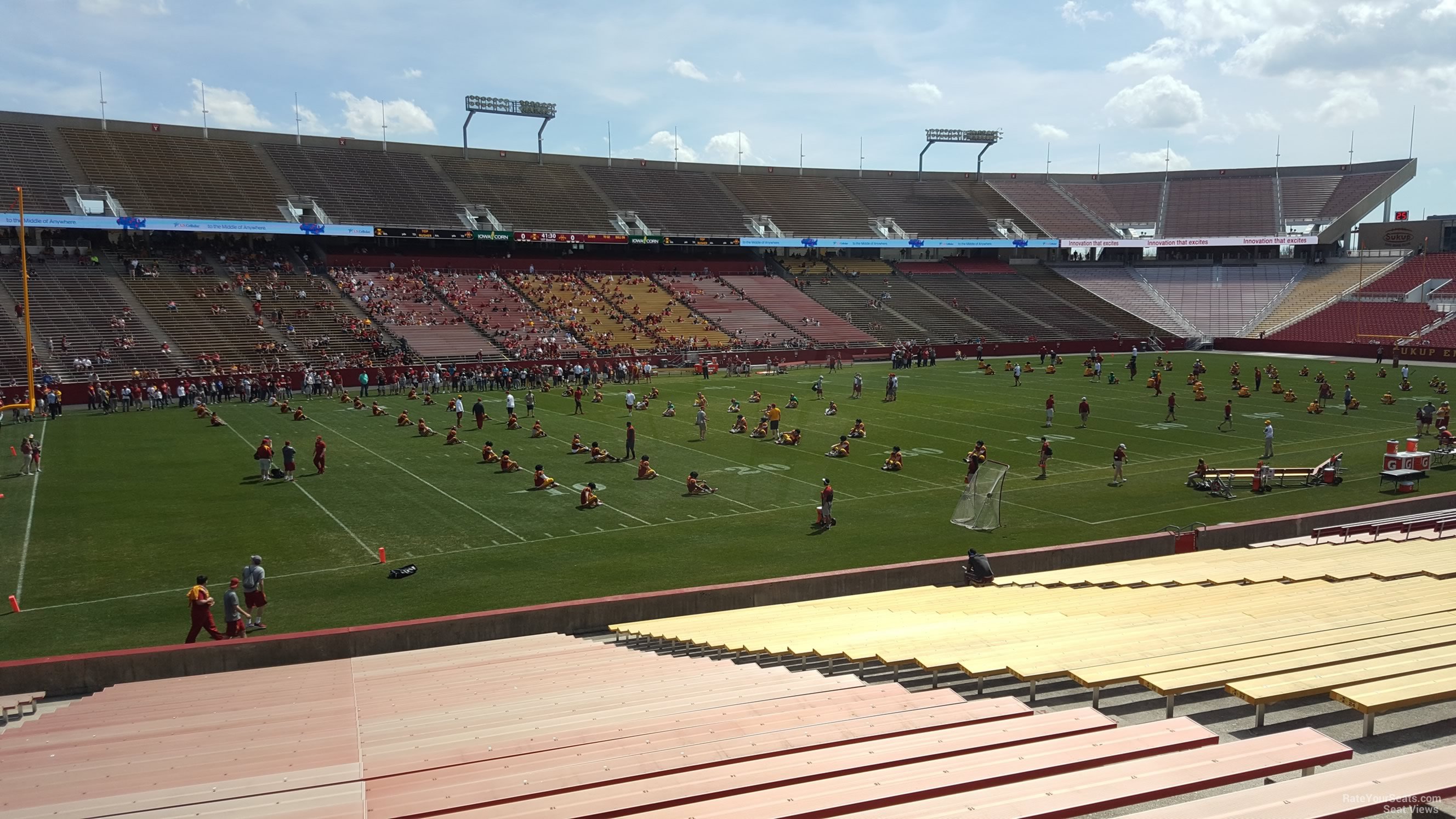 section 3, row 30 seat view  - jack trice stadium