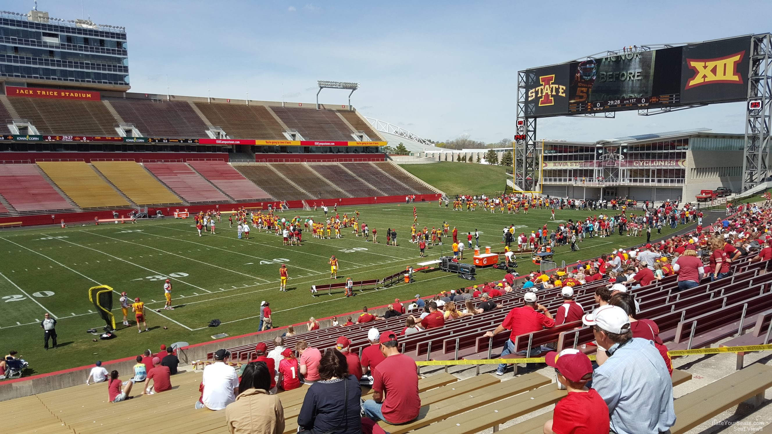 section 30, row 30 seat view  - jack trice stadium