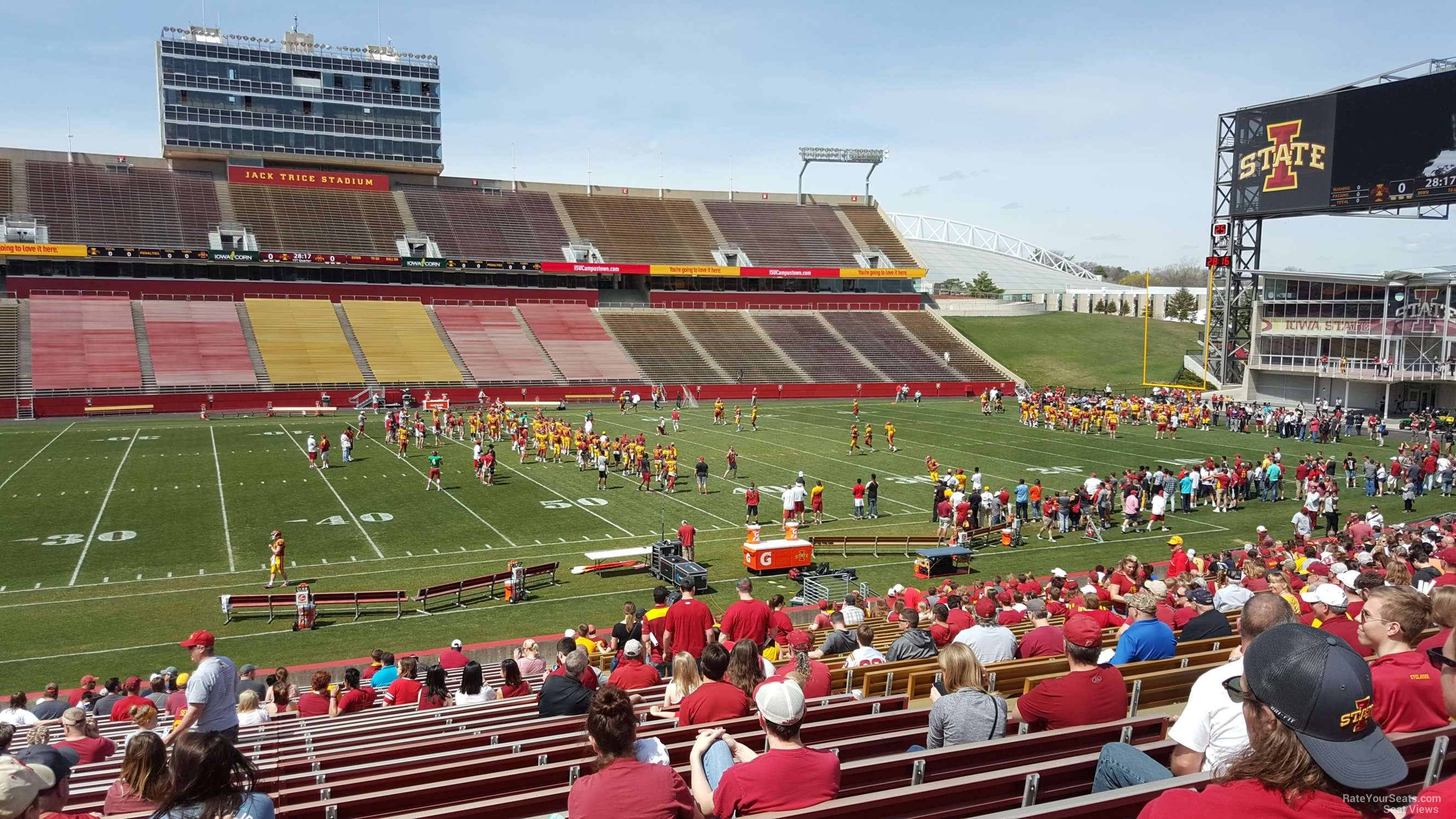 section 32, row 30 seat view  - jack trice stadium