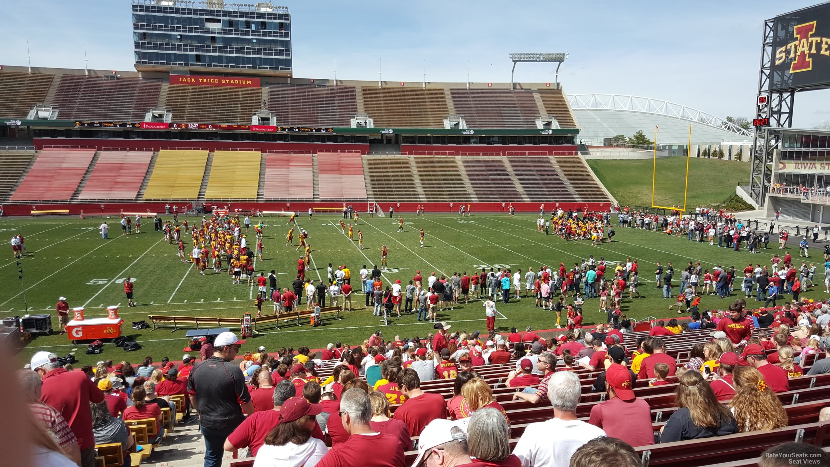 section 35, row 30 seat view  - jack trice stadium