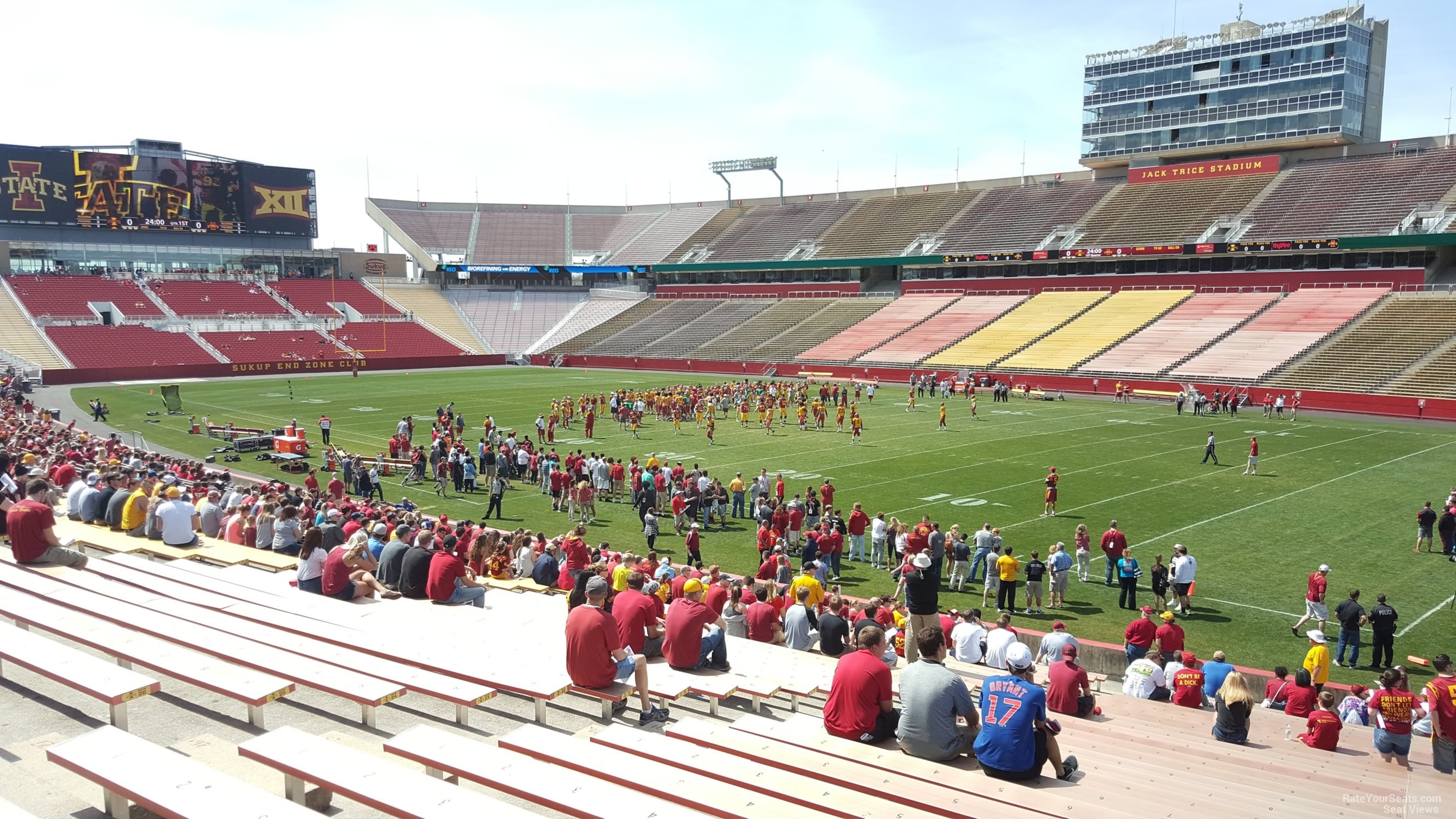 section 40, row 30 seat view  - jack trice stadium