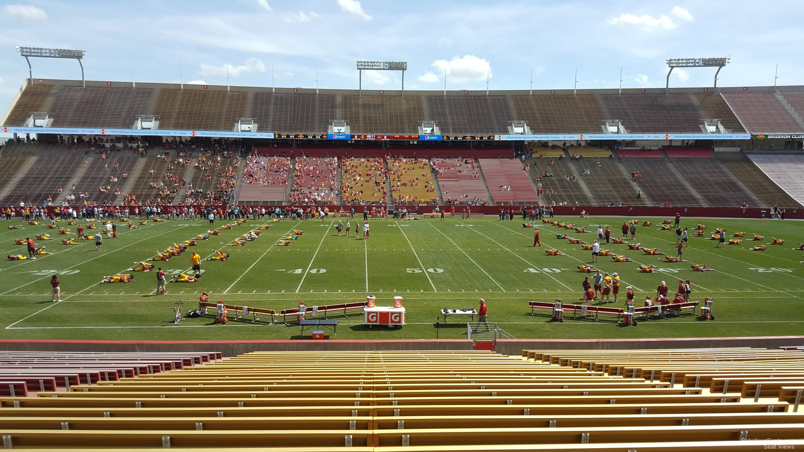 section 8, row 30 seat view  - jack trice stadium