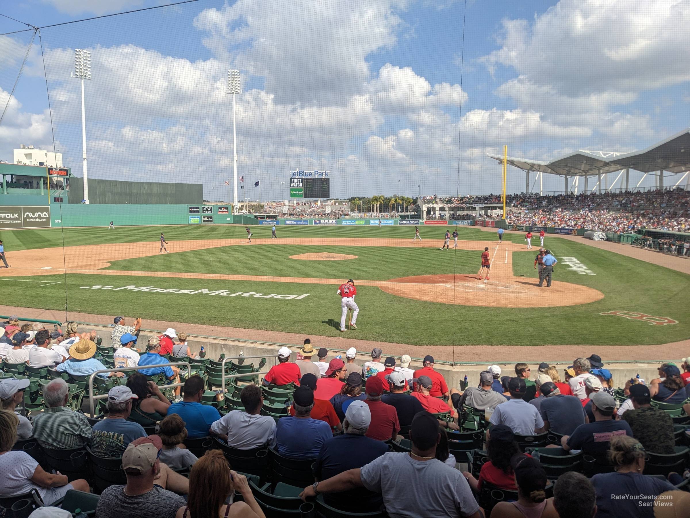 section 104, row 12 seat view  for baseball - jetblue park