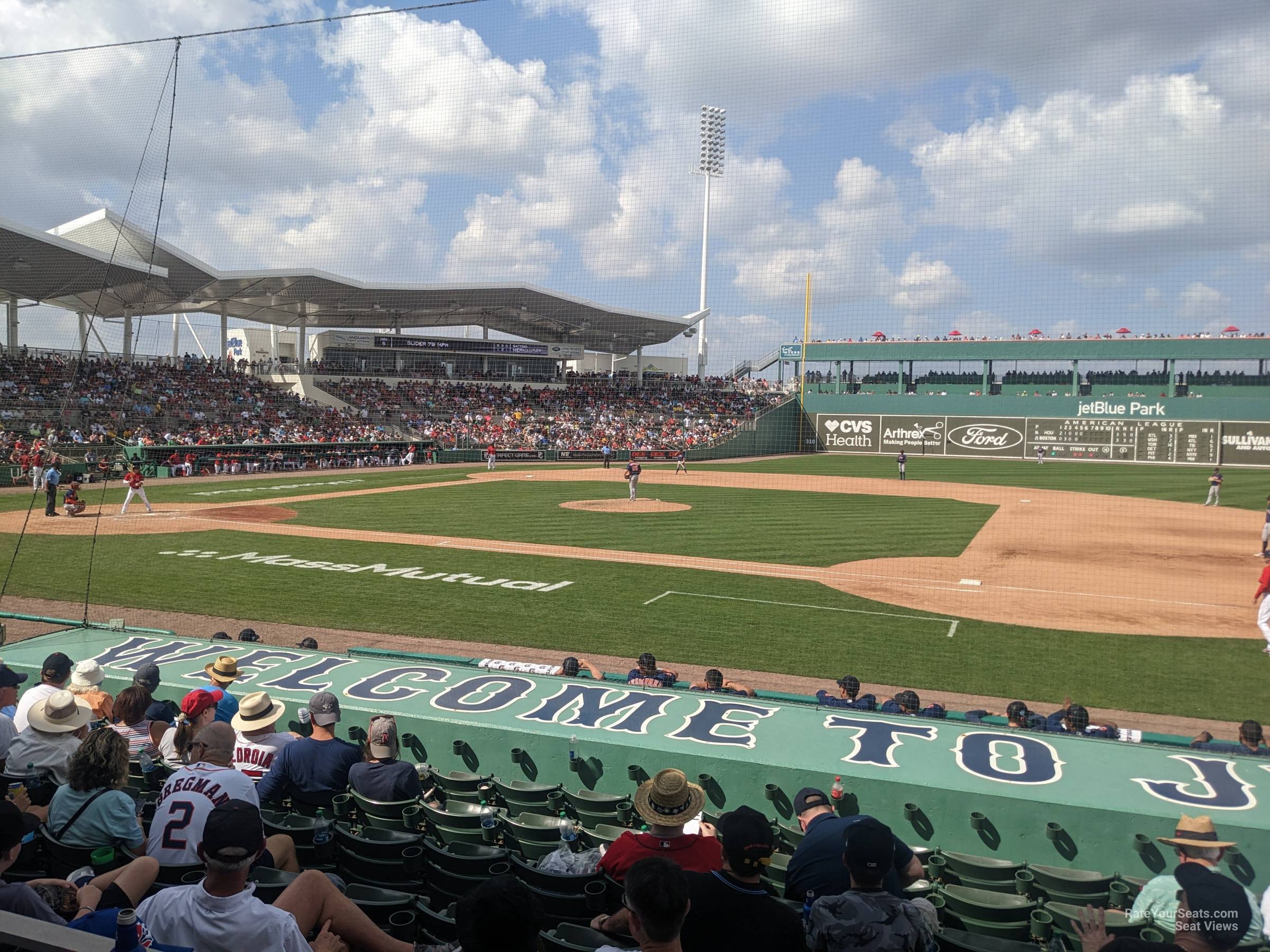 section 107, row 12 seat view  for baseball - jetblue park
