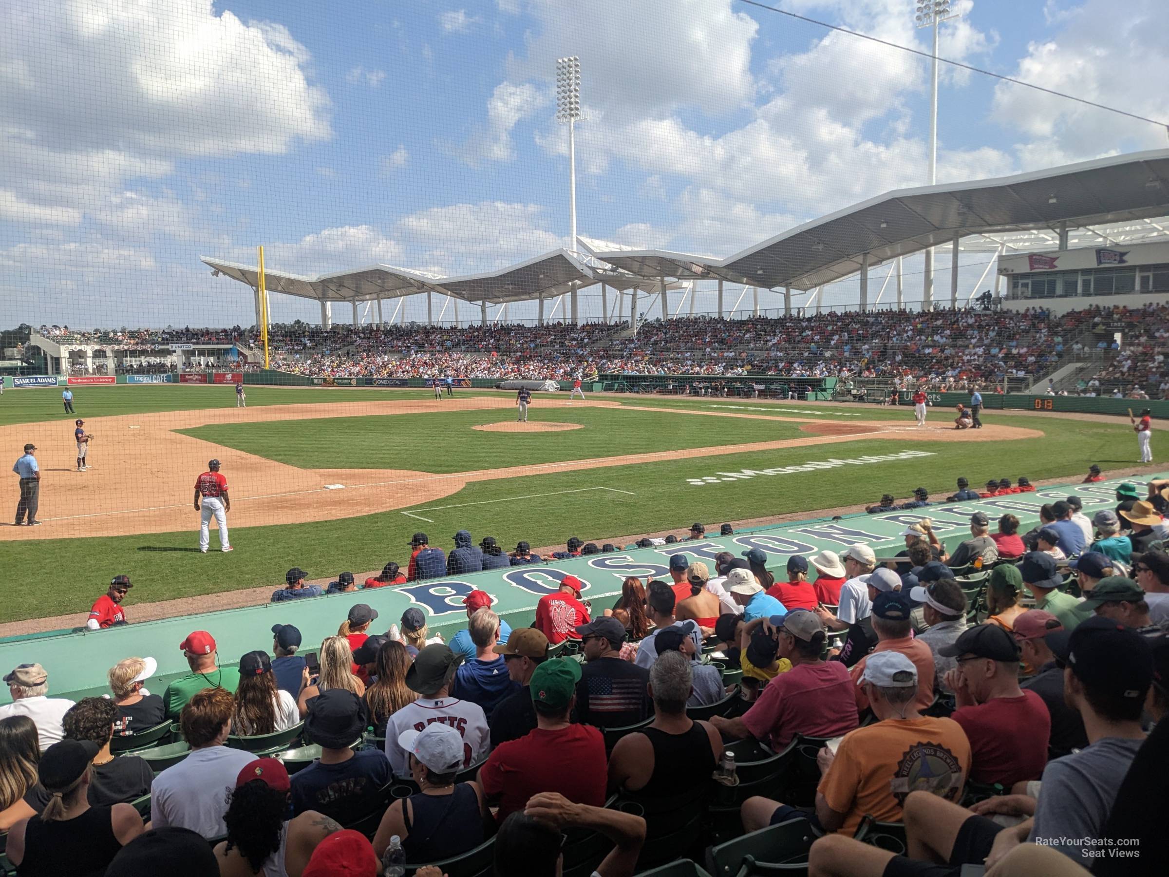 section 110, row 12 seat view  for baseball - jetblue park