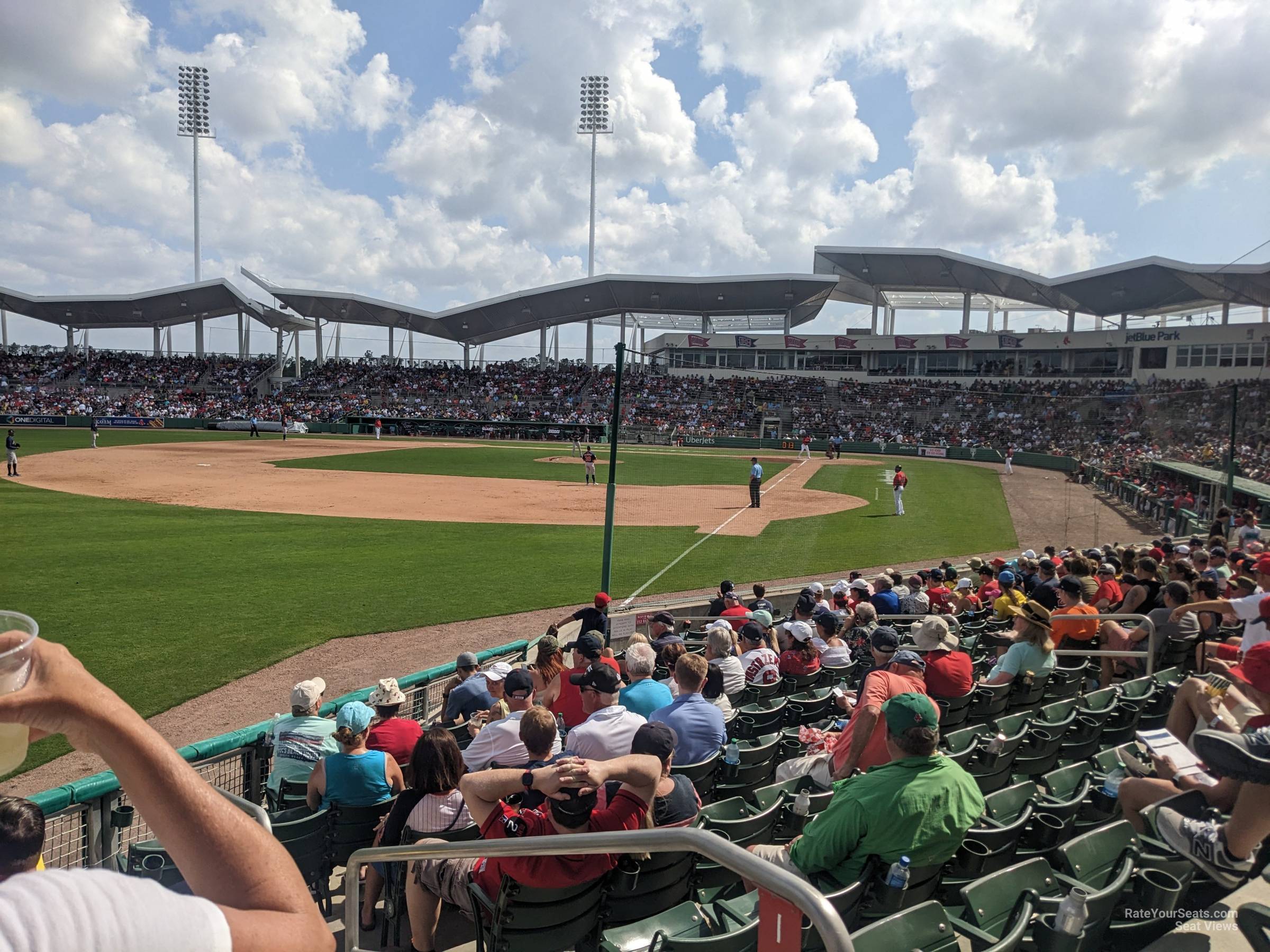 section 118, row 12 seat view  for baseball - jetblue park