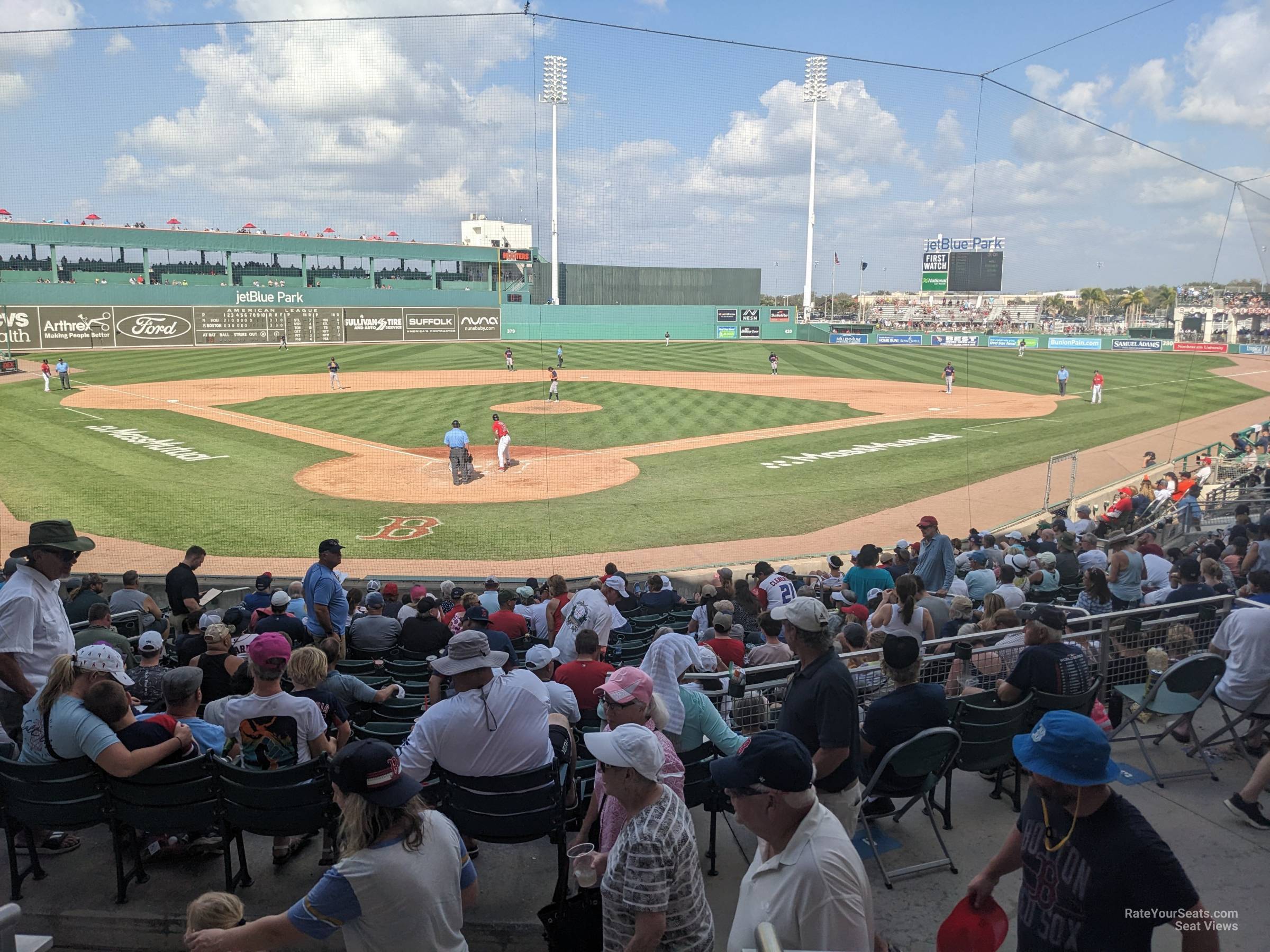 section 201, row 3 seat view  - jetblue park