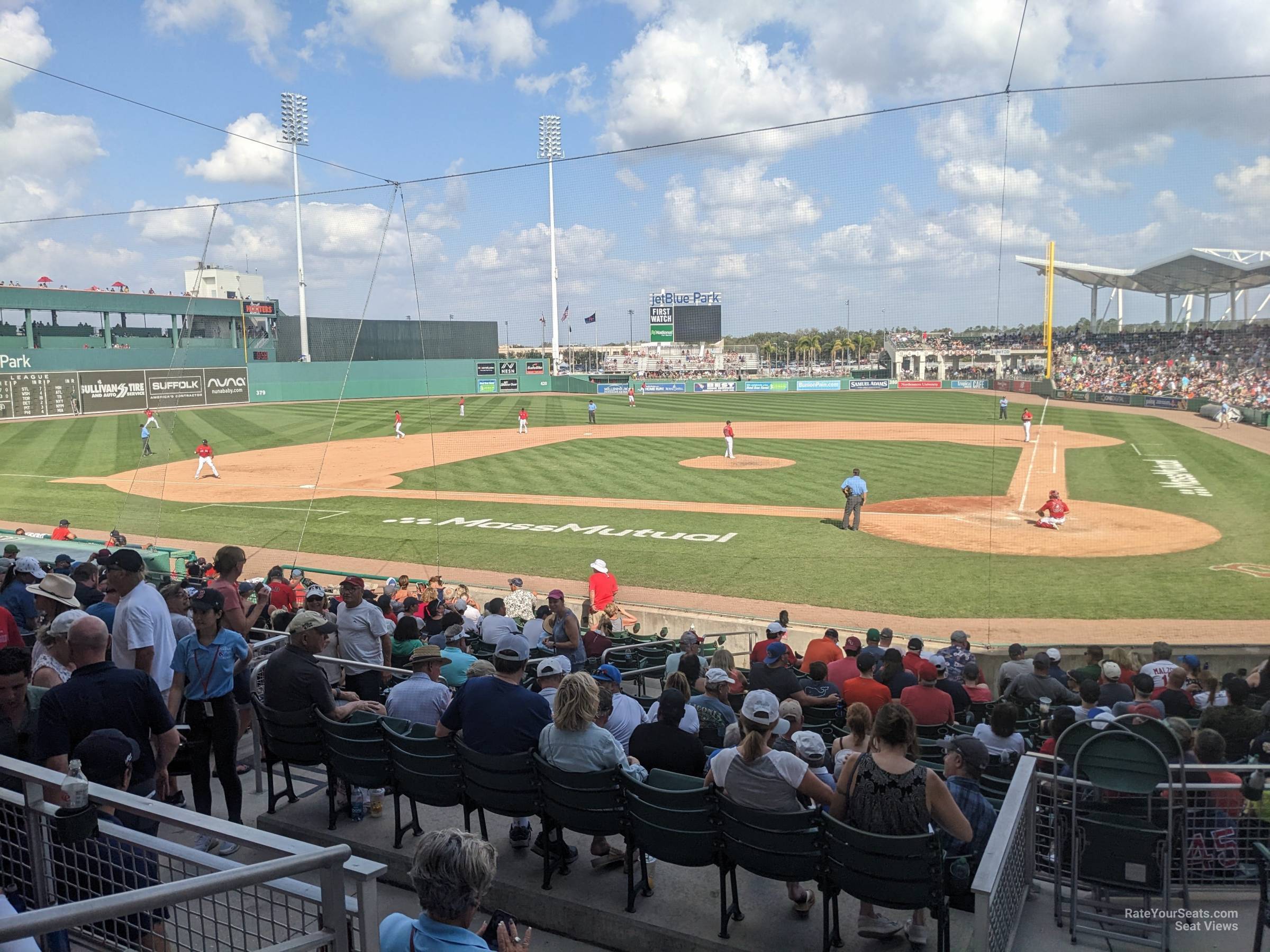 section 204, row 3 seat view  for baseball - jetblue park