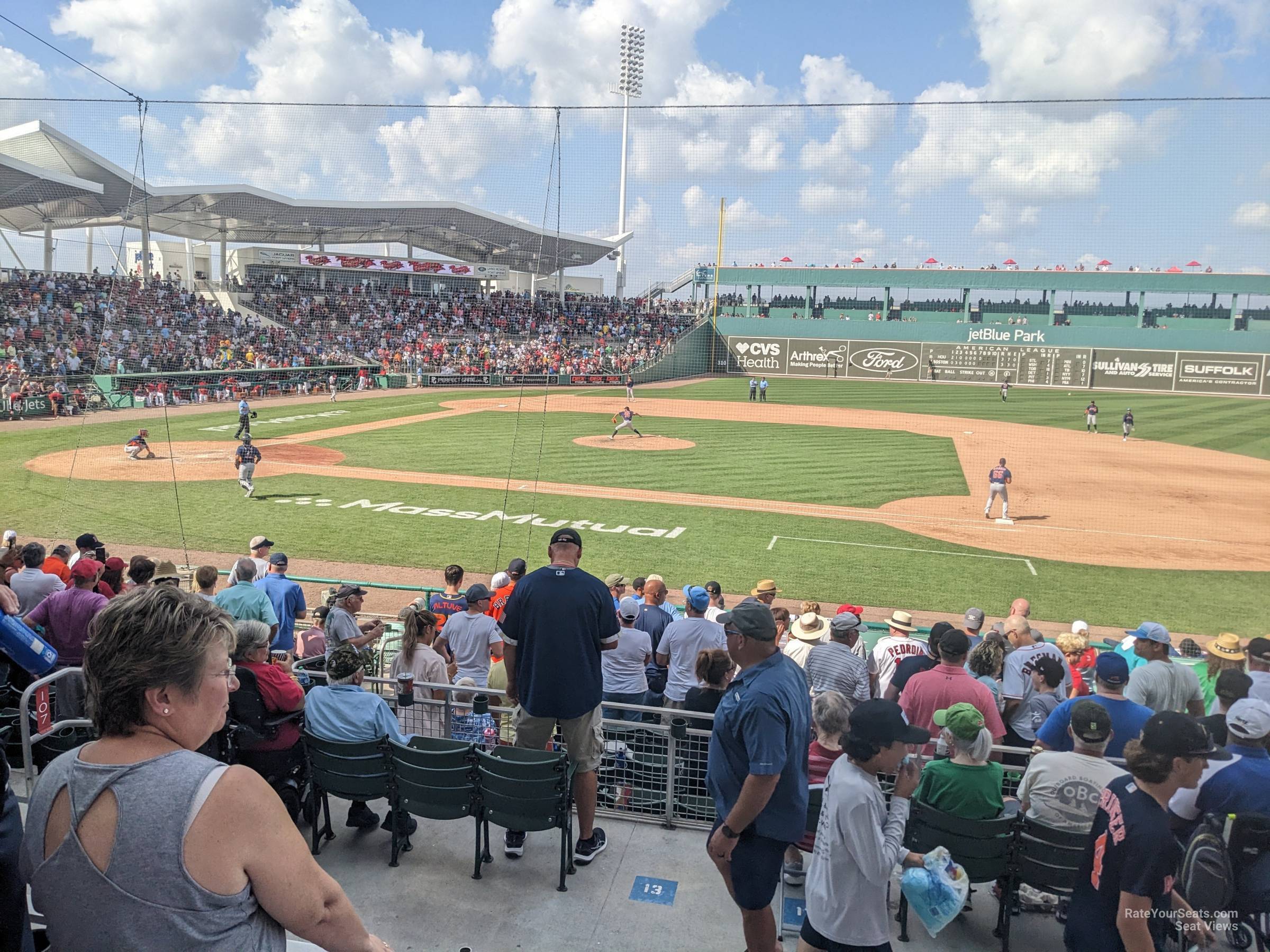 section 207, row 3 seat view  - jetblue park