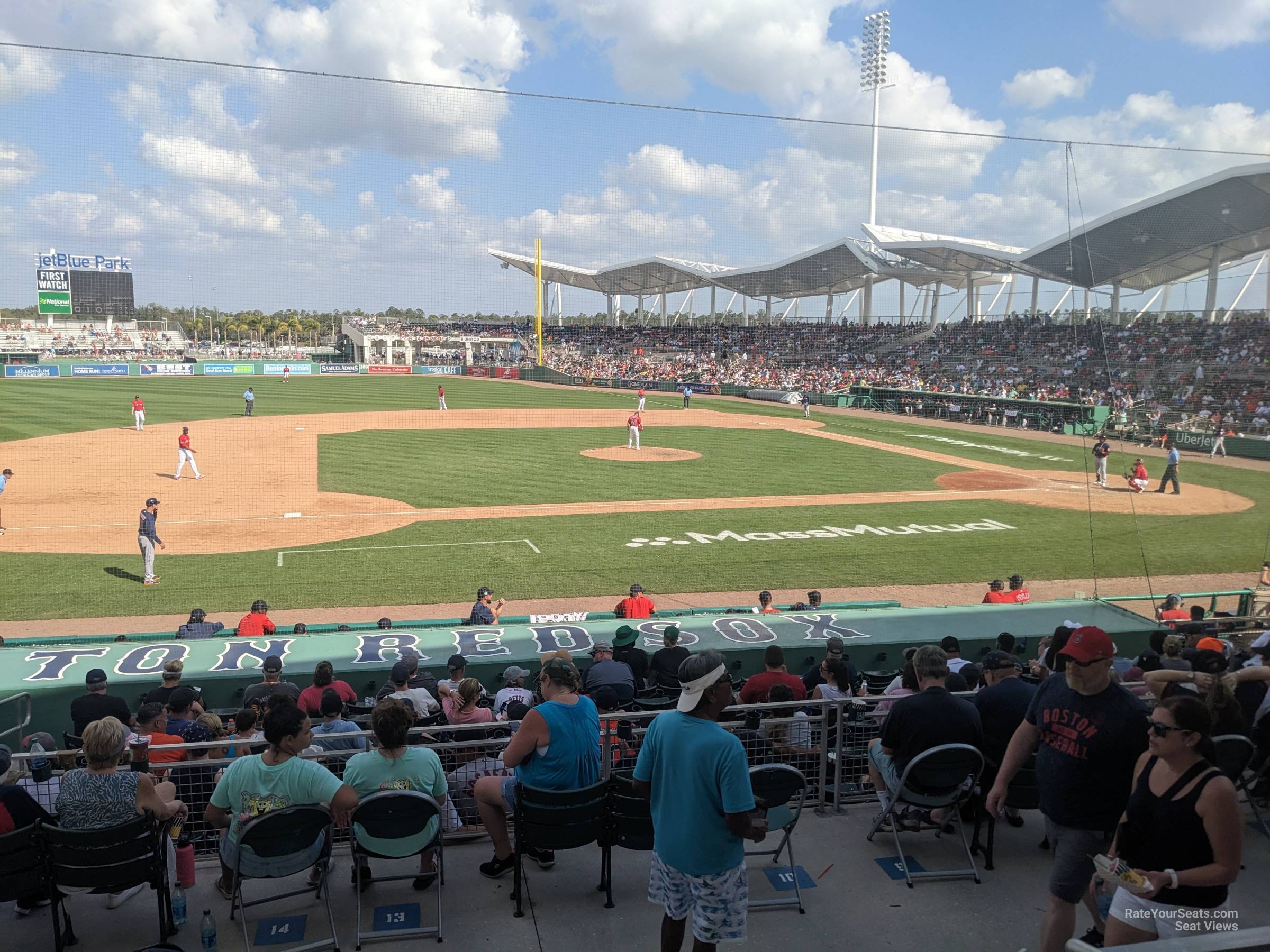 section 210, row 3 seat view  - jetblue park