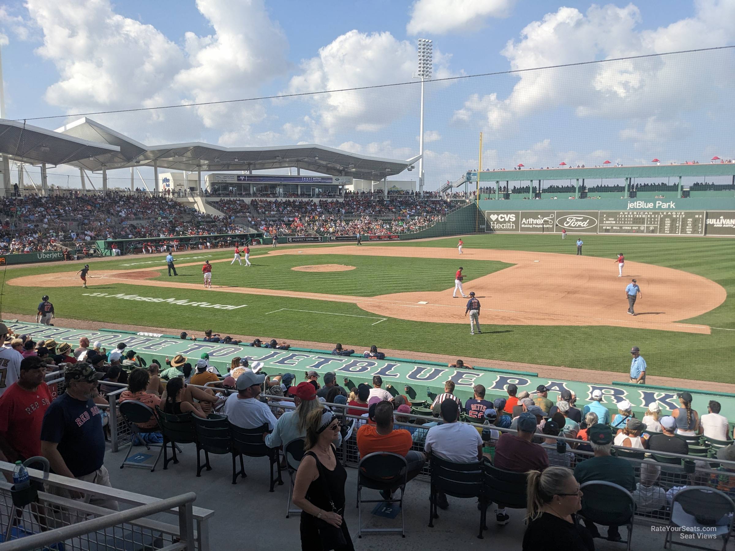 section 211, row 3 seat view  for baseball - jetblue park