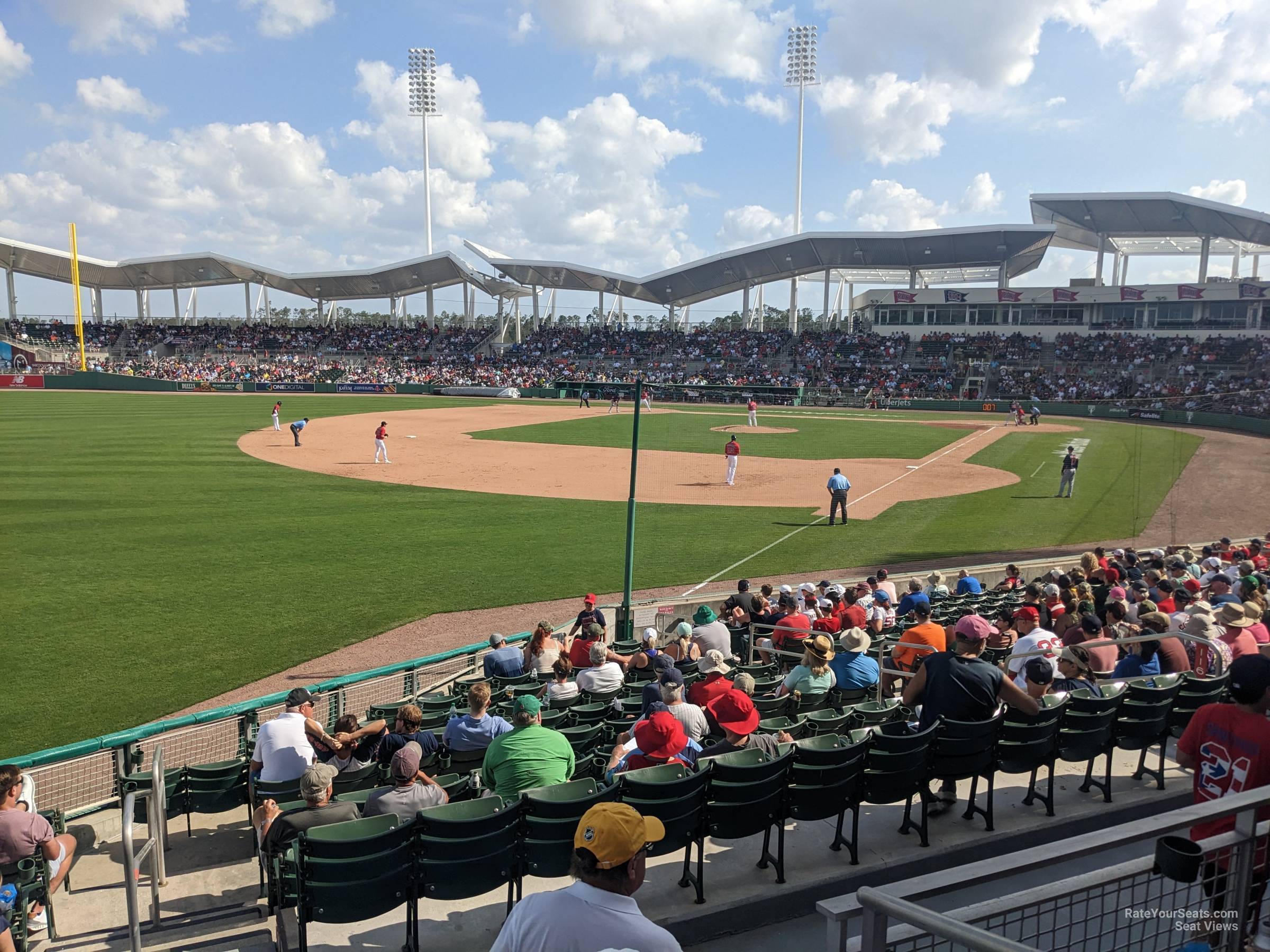 section 220, row 3 seat view  for baseball - jetblue park