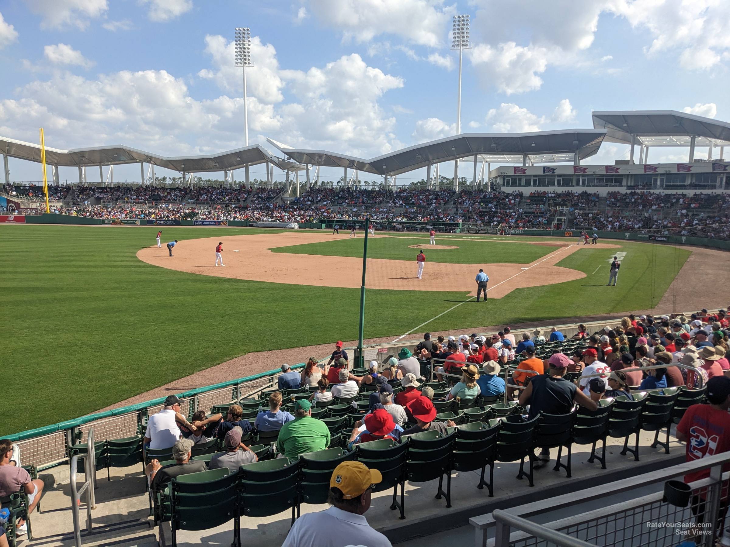 section 220, row 3 seat view  - jetblue park