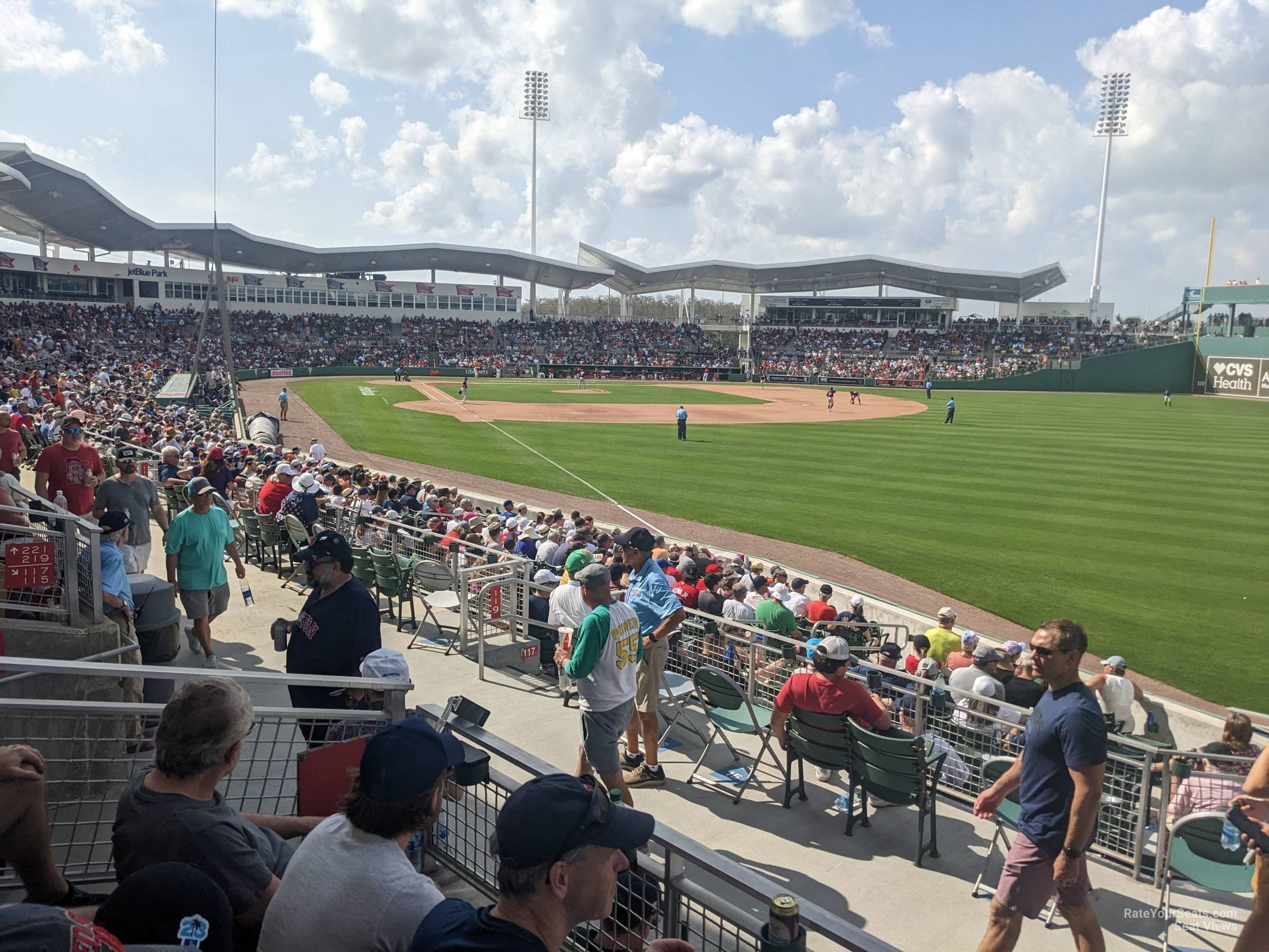 section 221, row 3 seat view  - jetblue park