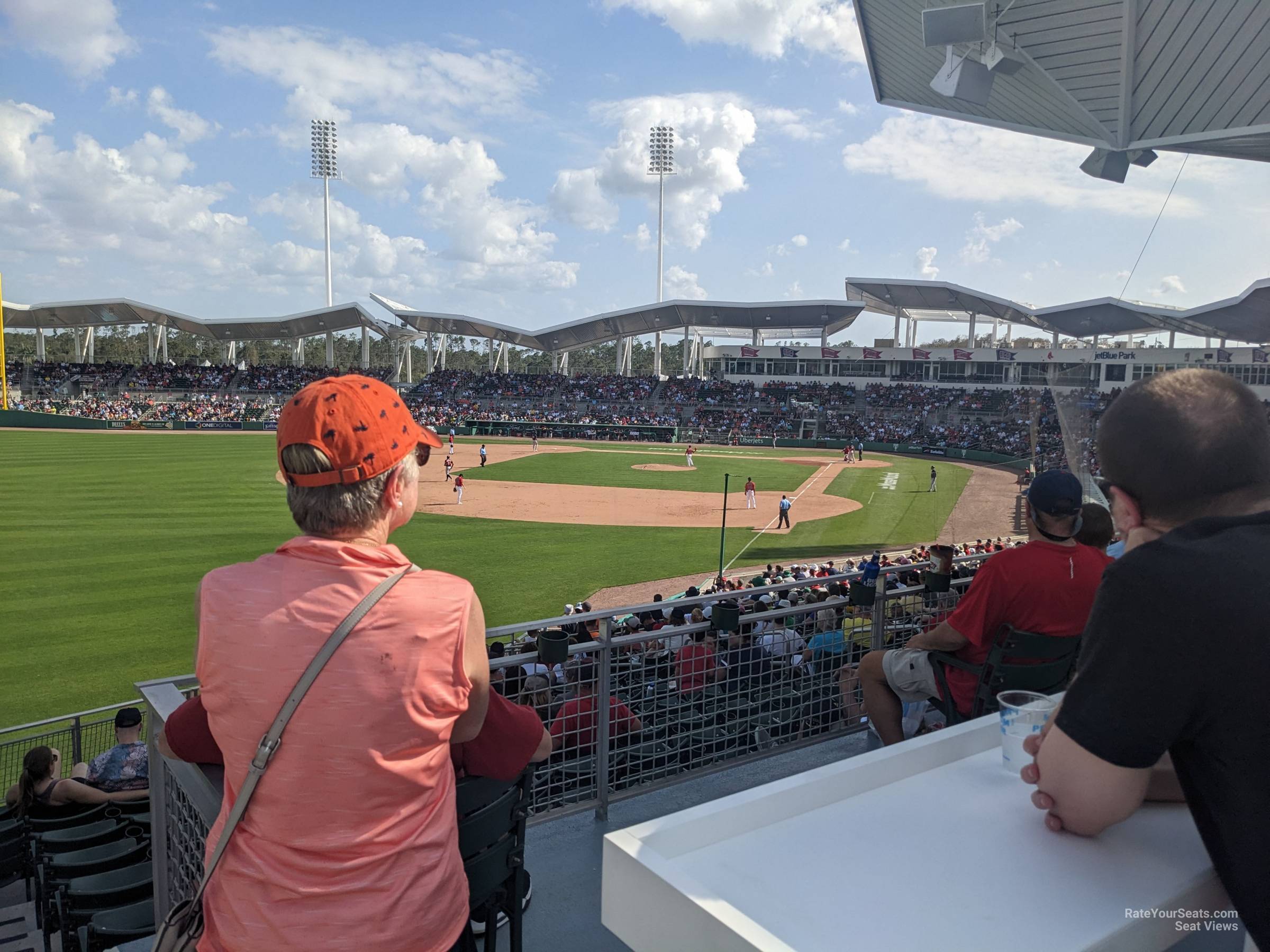 left field deck sro seat view  - jetblue park