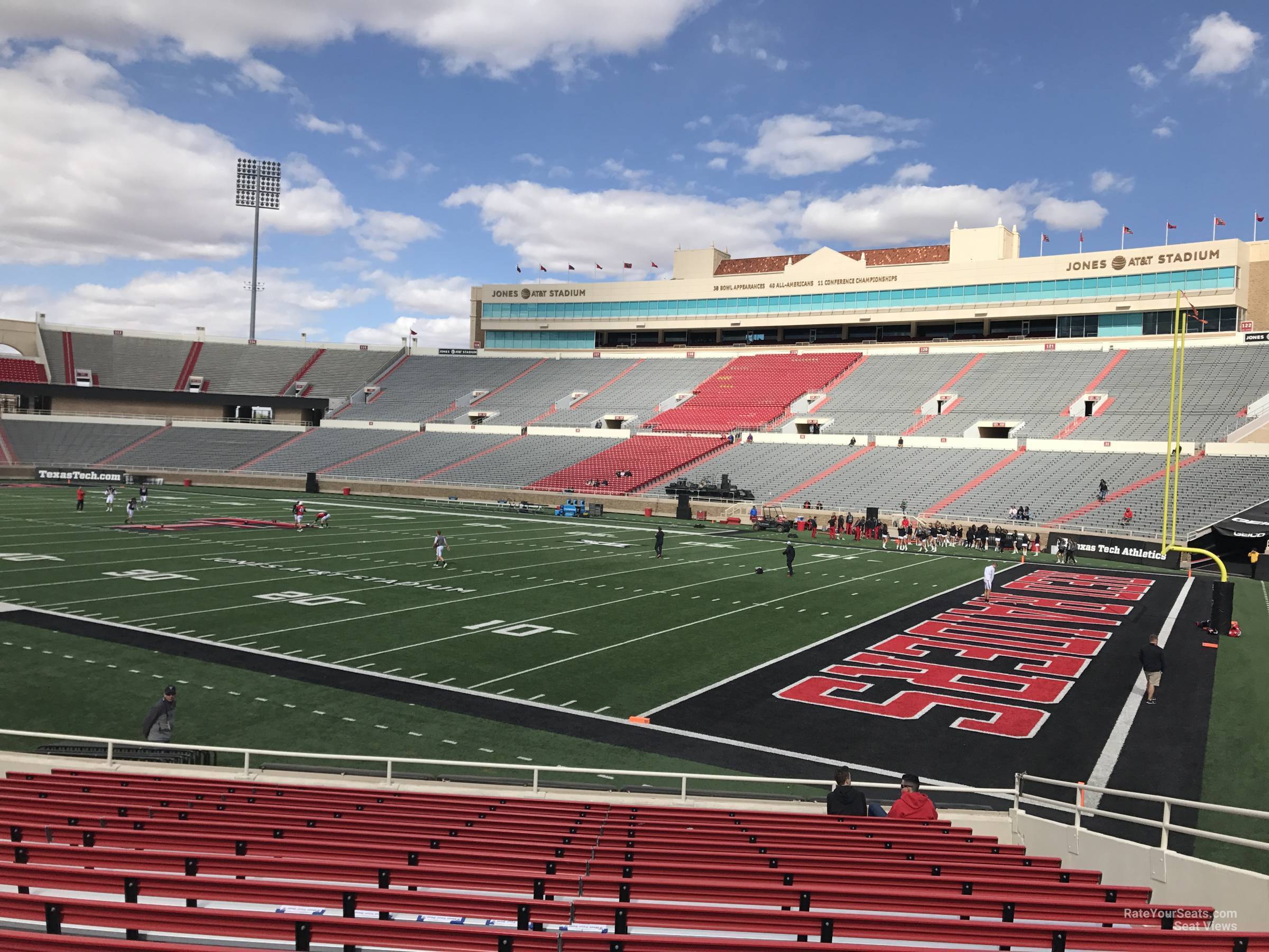 section 1, row 18 seat view  - jones at&t stadium