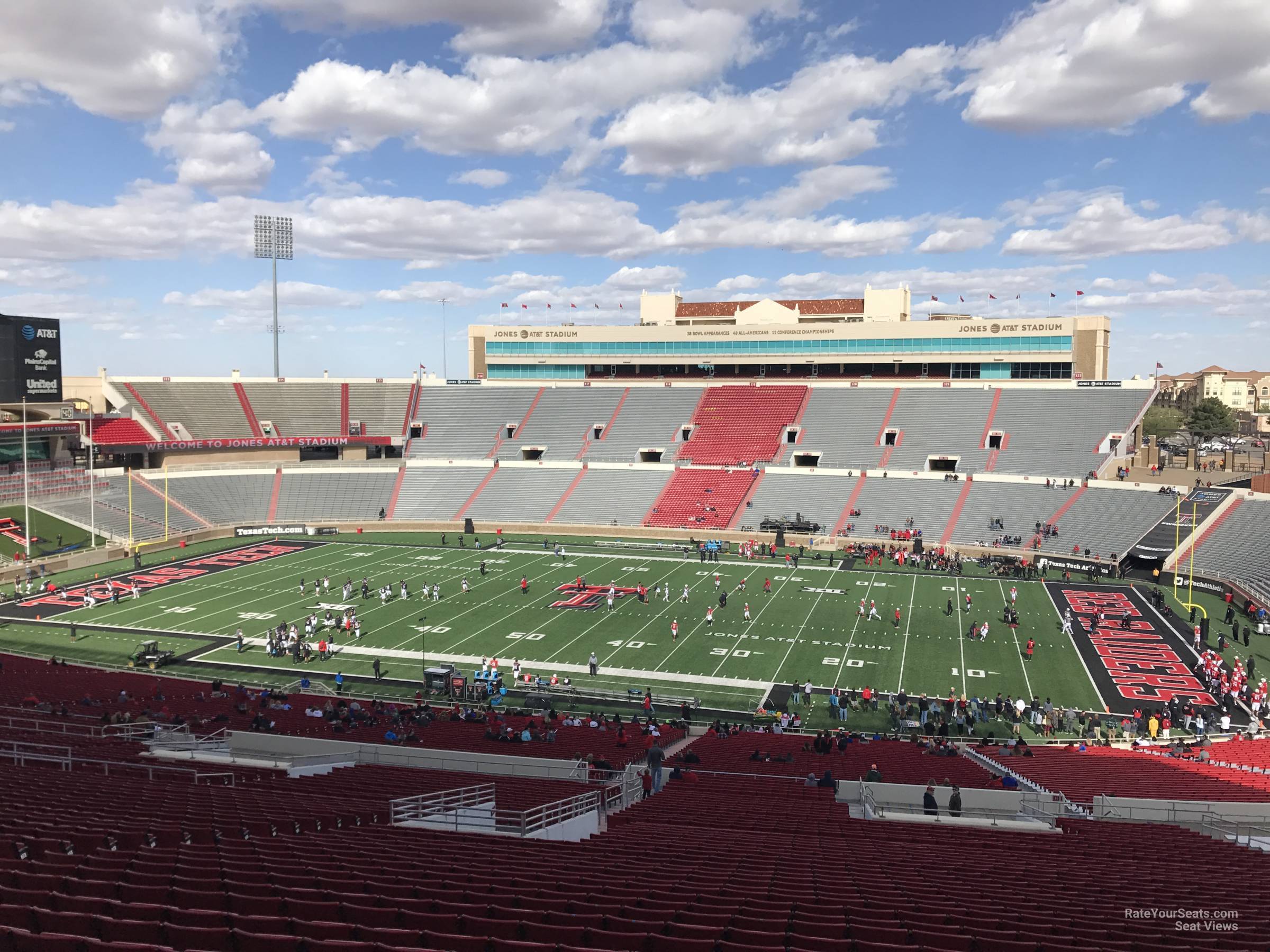 section 103, row 50 seat view  - jones at&t stadium