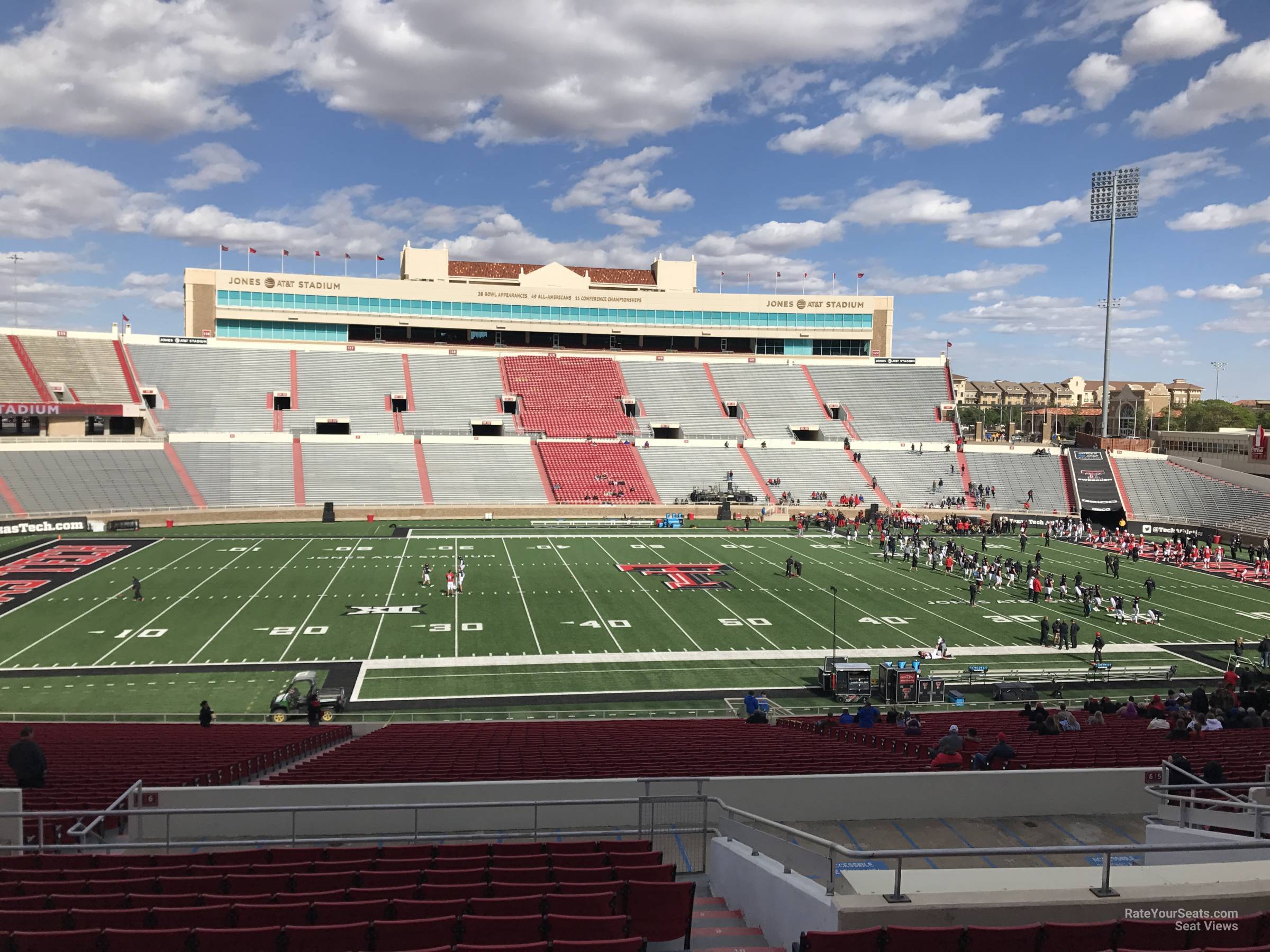 section 106, row 20 seat view  - jones at&t stadium