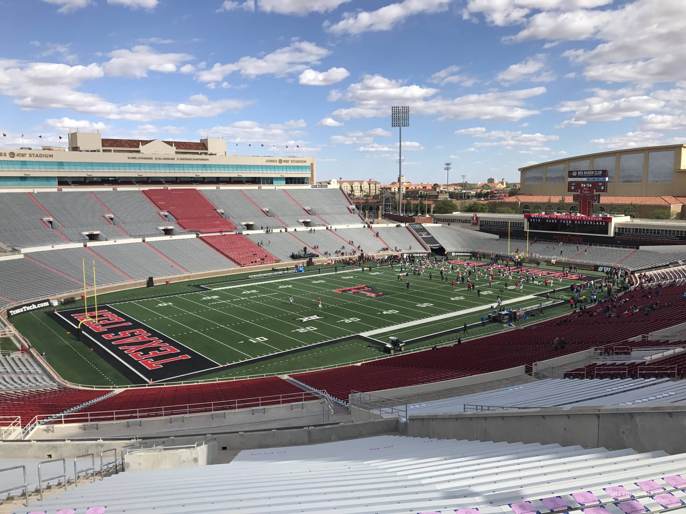 section 109, row 50 seat view  - jones at&t stadium