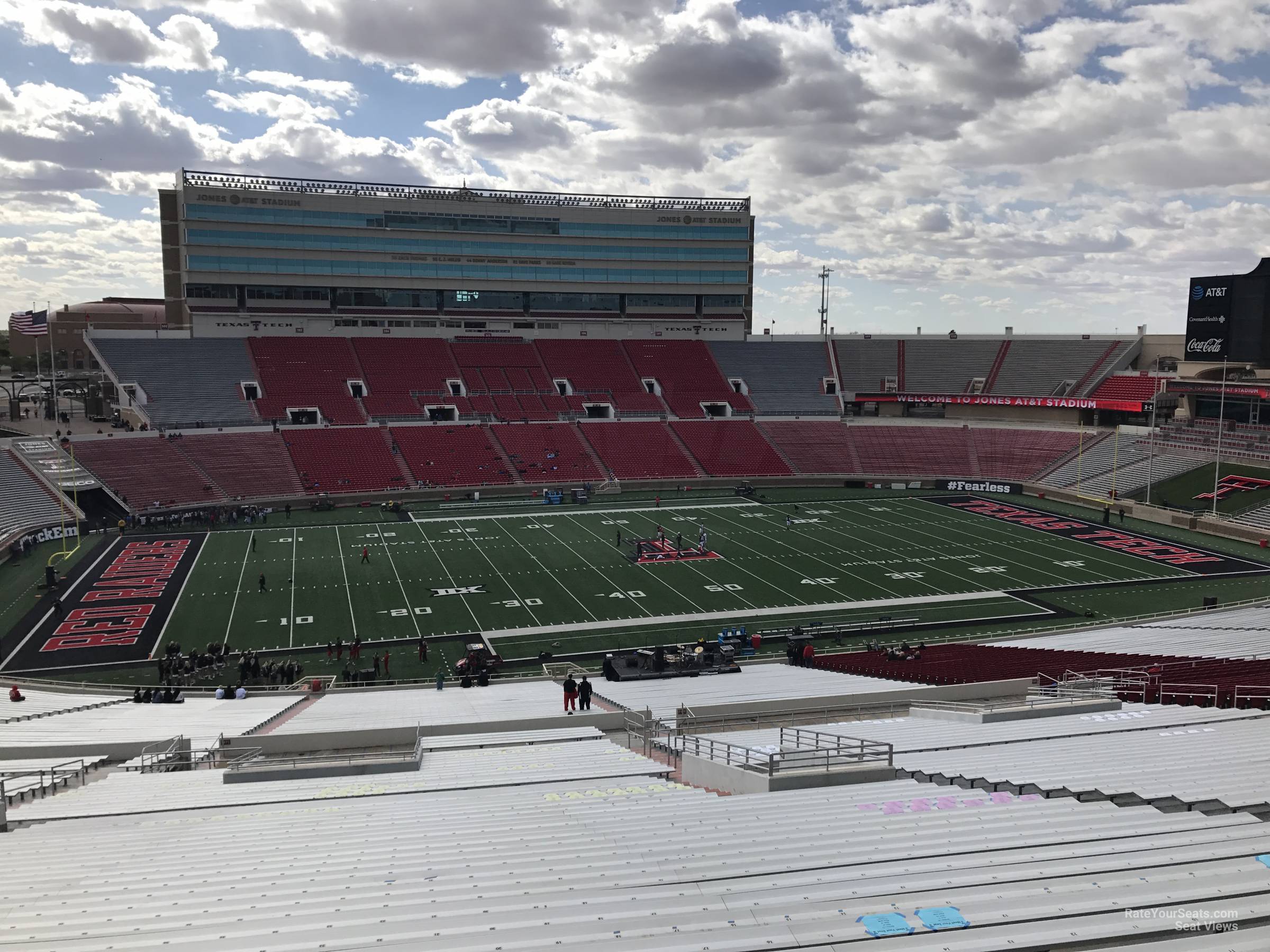 section 121, row 50 seat view  - jones at&t stadium