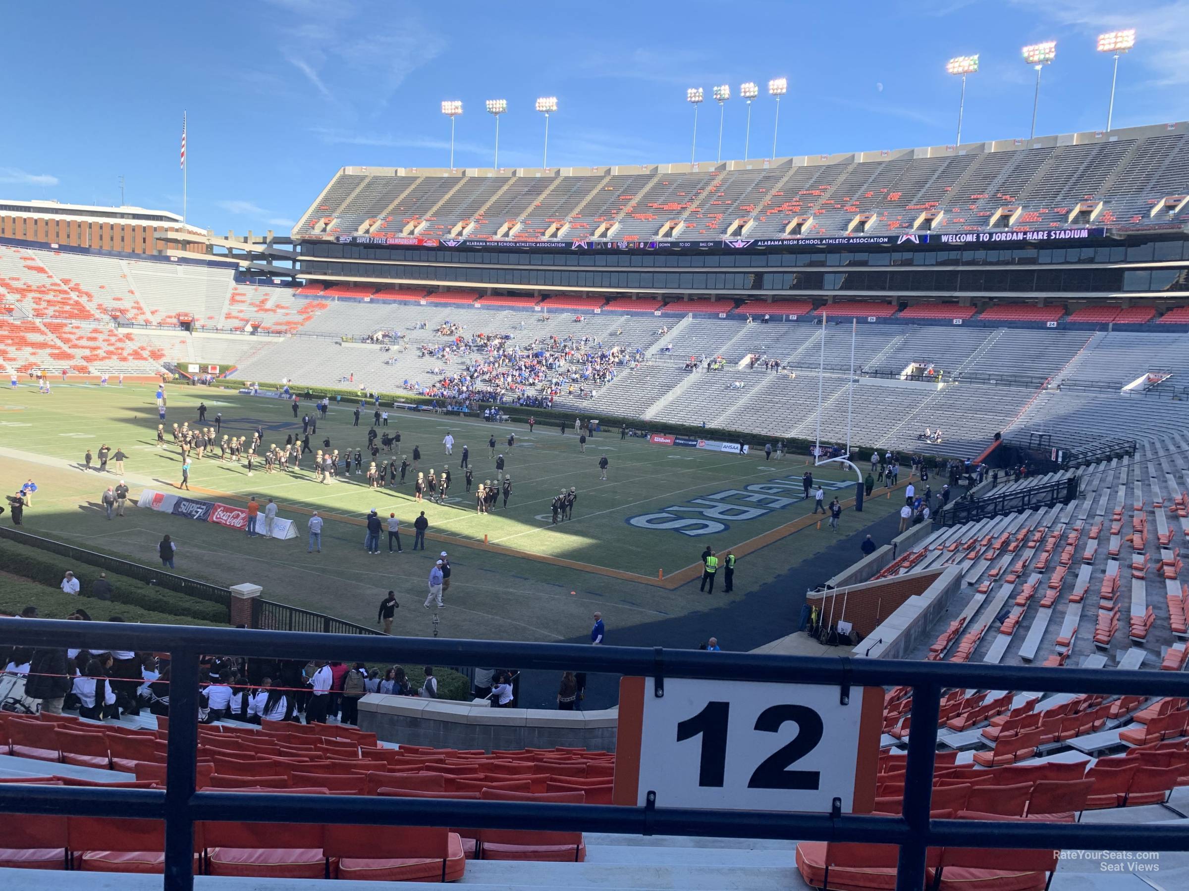 section 12, row 20 seat view  - jordan-hare stadium