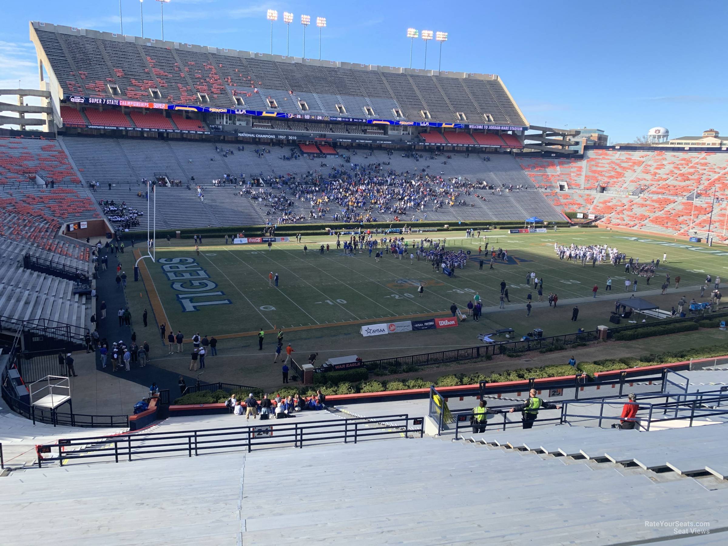 section 24, row 48 seat view  - jordan-hare stadium