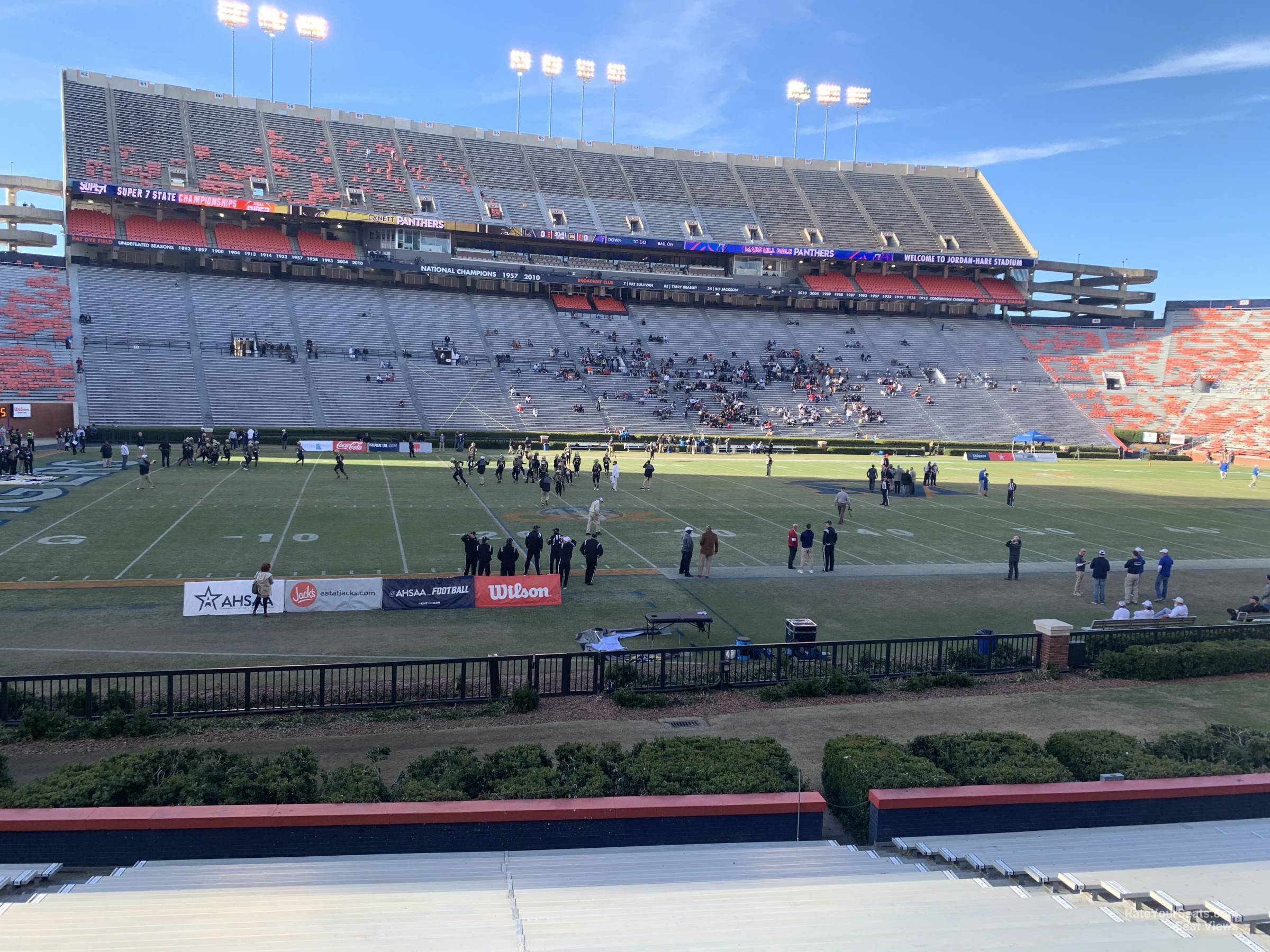 section 26, row 20 seat view  - jordan-hare stadium