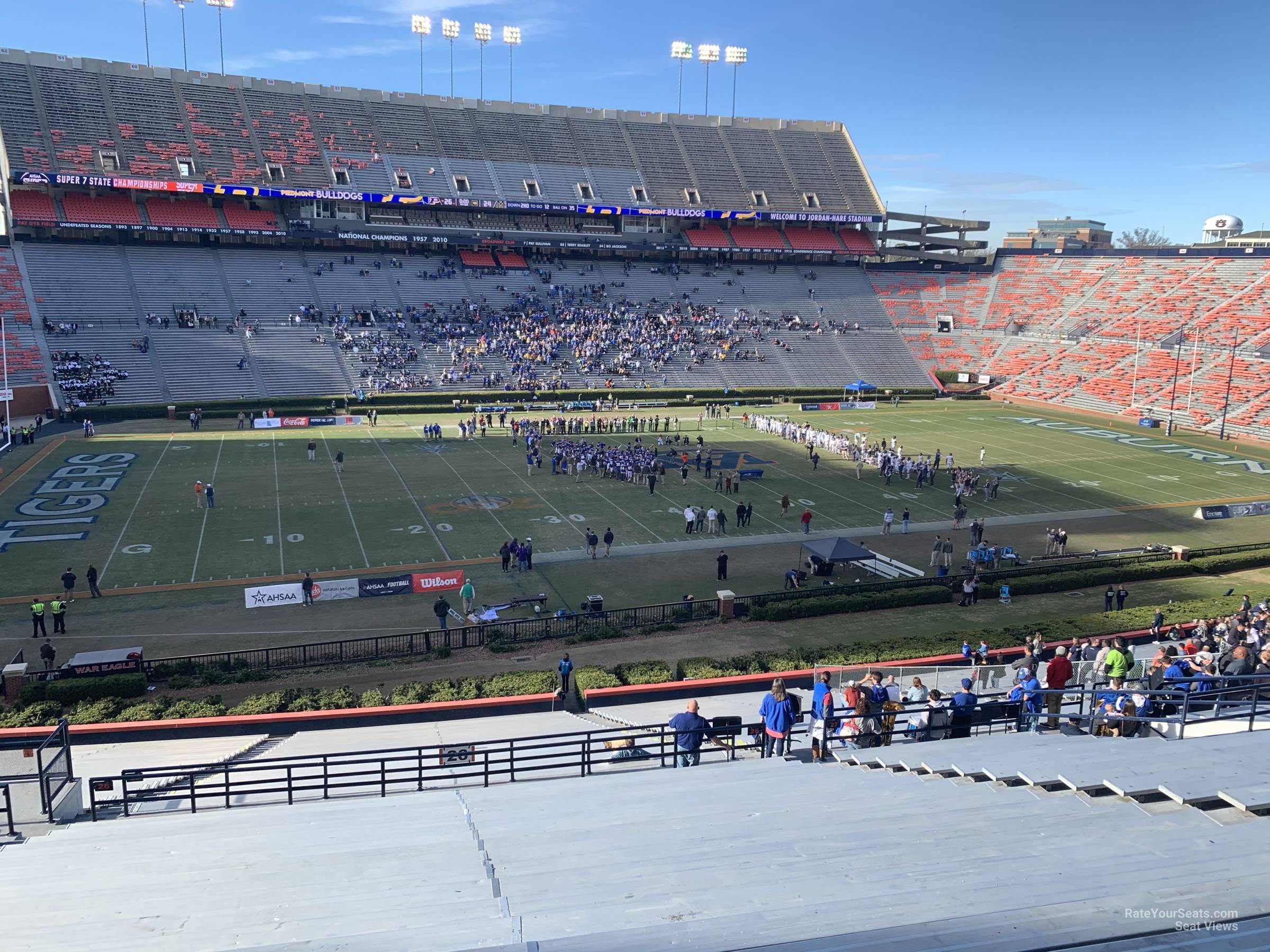 section 26, row 48 seat view  for football - jordan-hare stadium