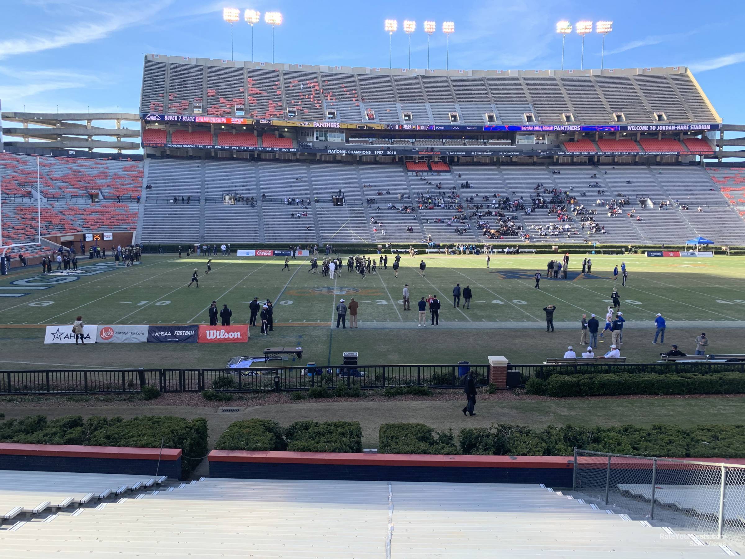 section 27, row 20 seat view  - jordan-hare stadium