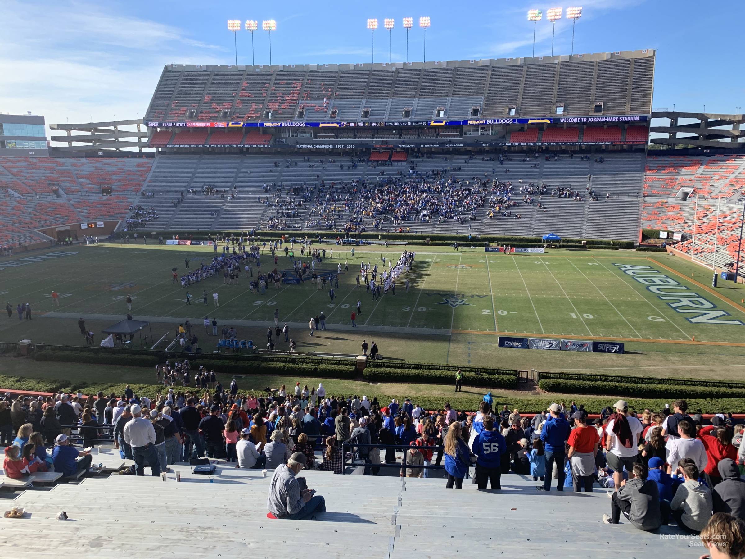 section 31, row 48 seat view  for football - jordan-hare stadium