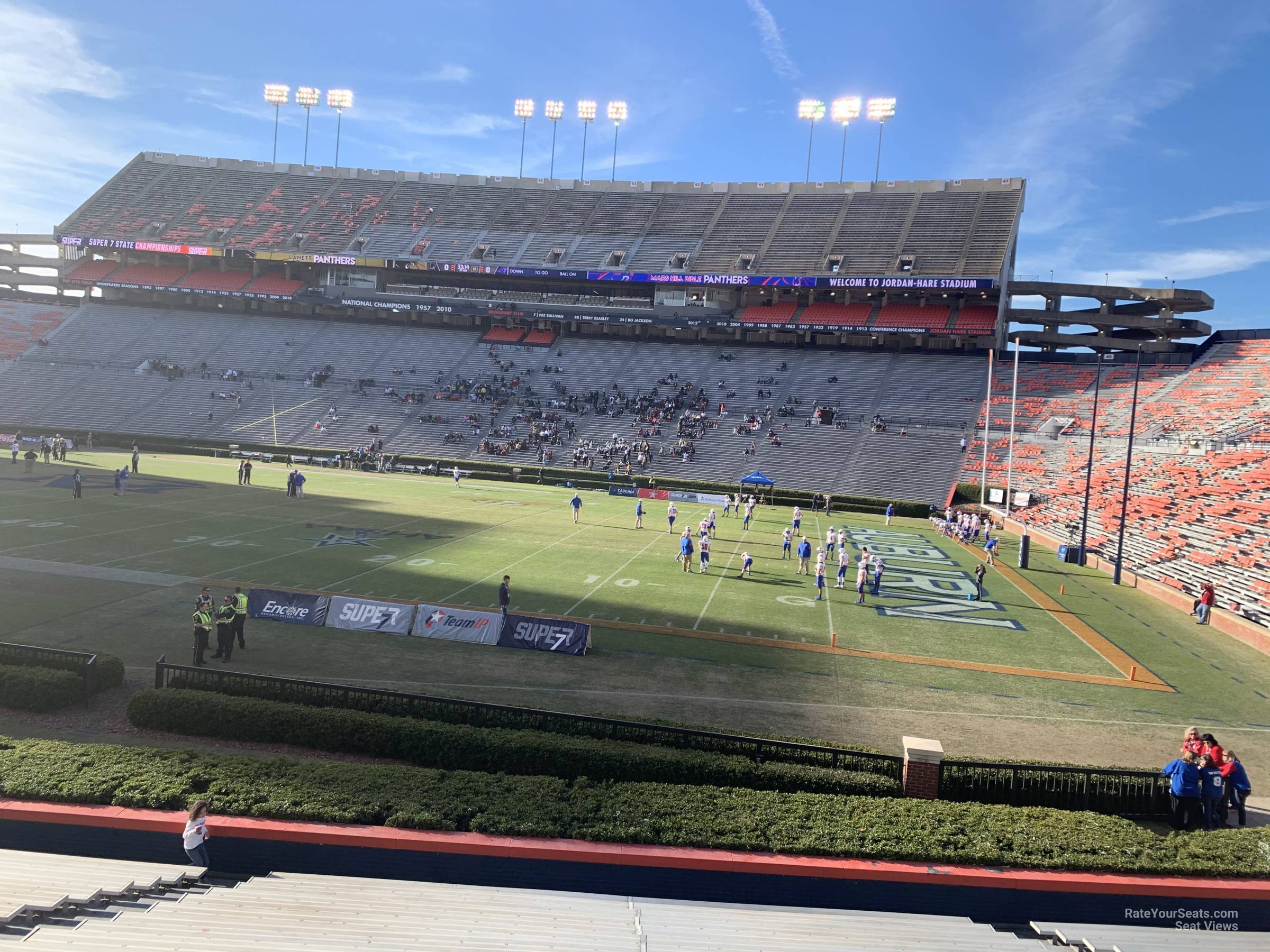section 33, row 20 seat view  for football - jordan-hare stadium