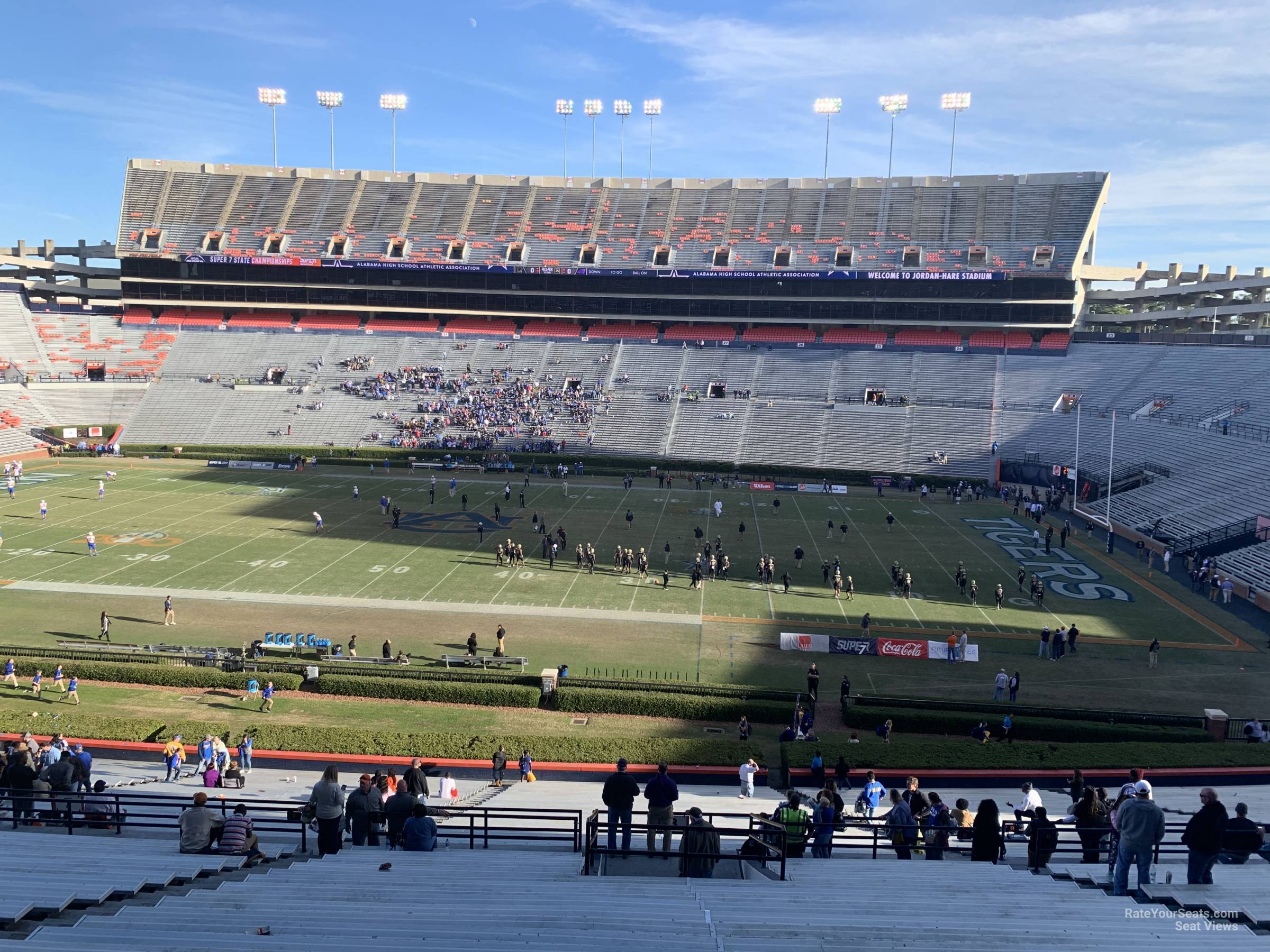 section 8, row 50 seat view  - jordan-hare stadium