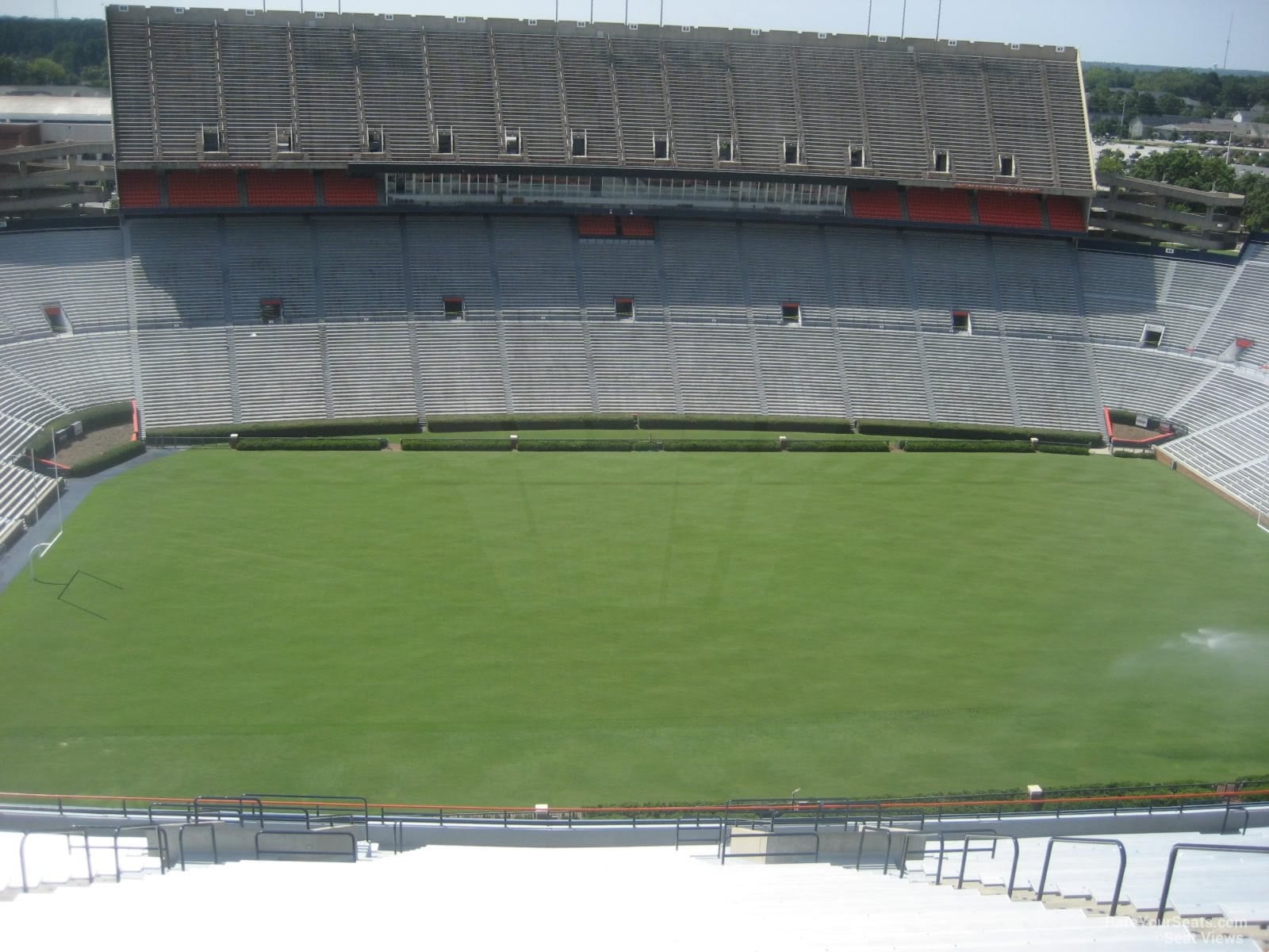 section 105, row 34 seat view  for football - jordan-hare stadium