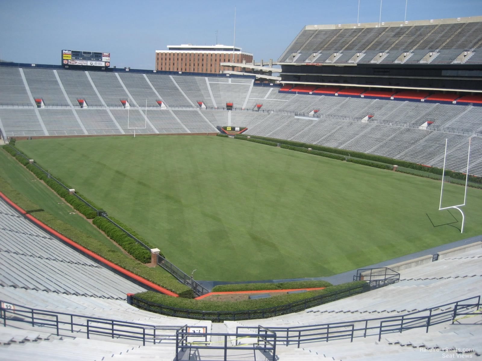 section 13, row 51 seat view  for football - jordan-hare stadium