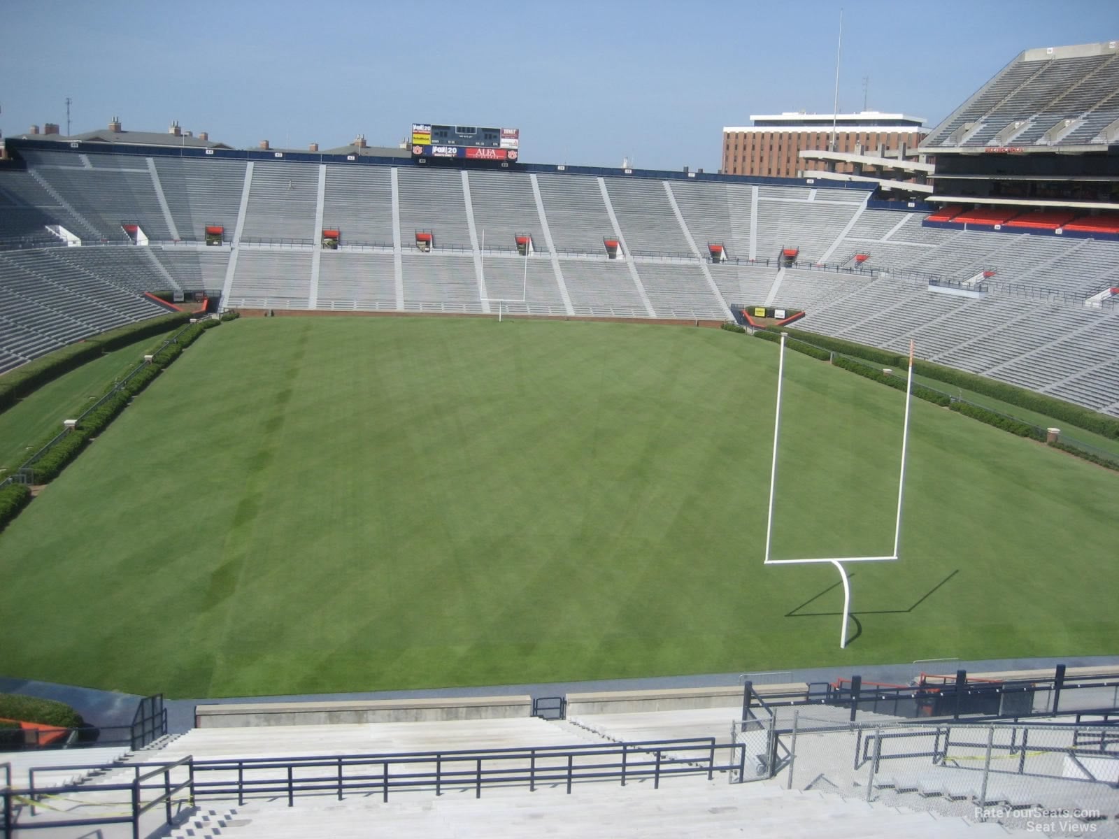 section 16, row 51 seat view  for football - jordan-hare stadium